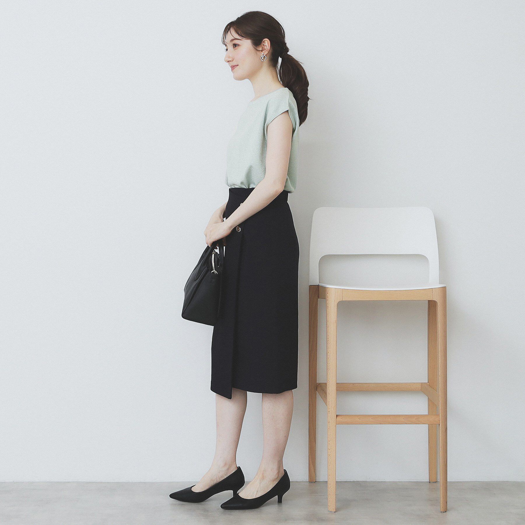 index「《XS-LLサイズ》フレンチスリーブニット【洗濯機洗い可/抗ピル】」|ニット・セーター|