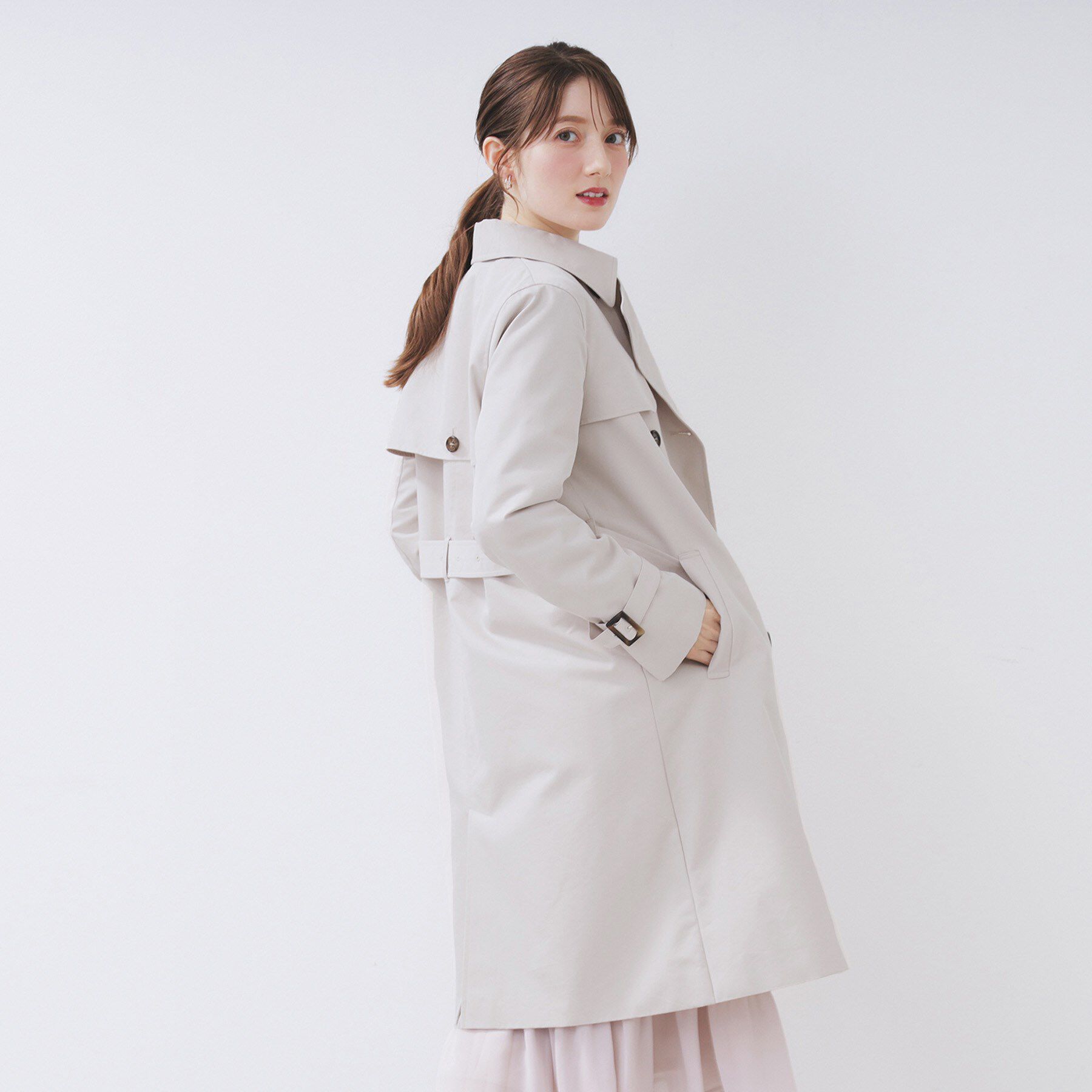 index「トレンチコート【洗濯機OK/撥水/花粉対応】《XS～3L》」|トレンチコート|