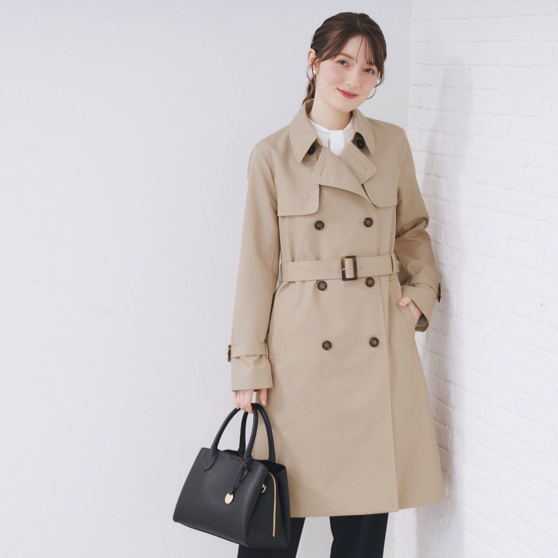 index「トレンチコート【洗濯機OK/撥水/花粉対応】《XS～3L》」|トレンチコート|