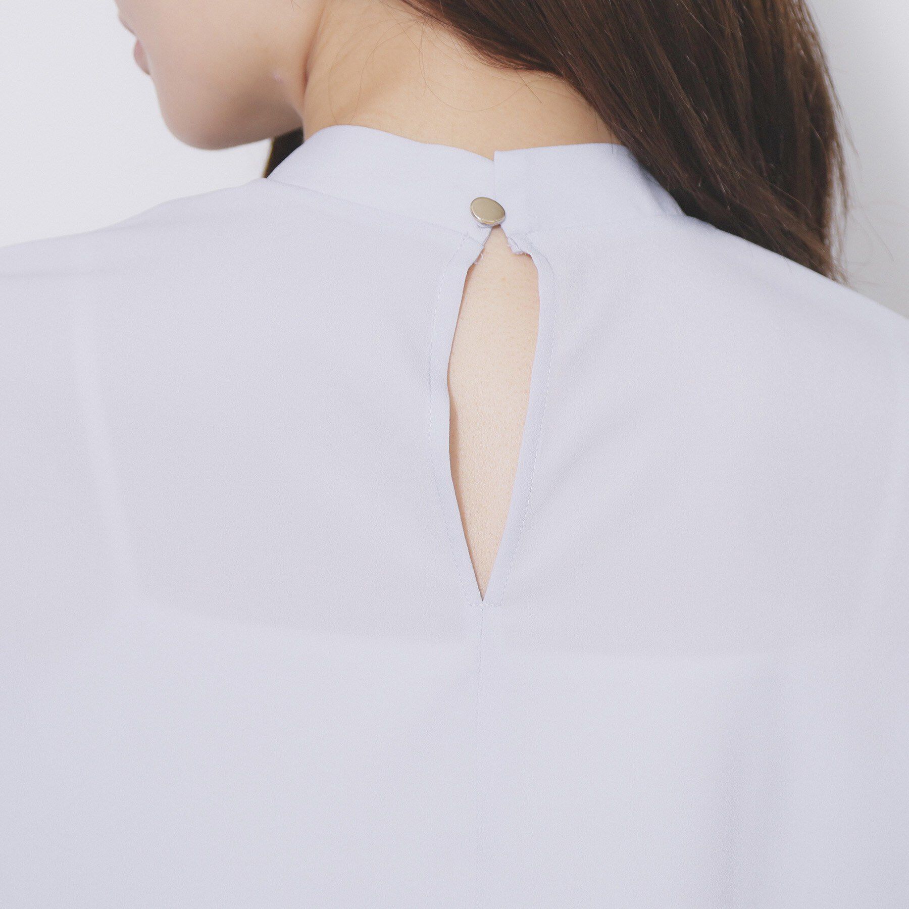 index「アシンメトリーボウタイブラウス【洗濯機OK/イージーアイロン/防シワ】《XS～LL》」|シャツ・ブラウス|