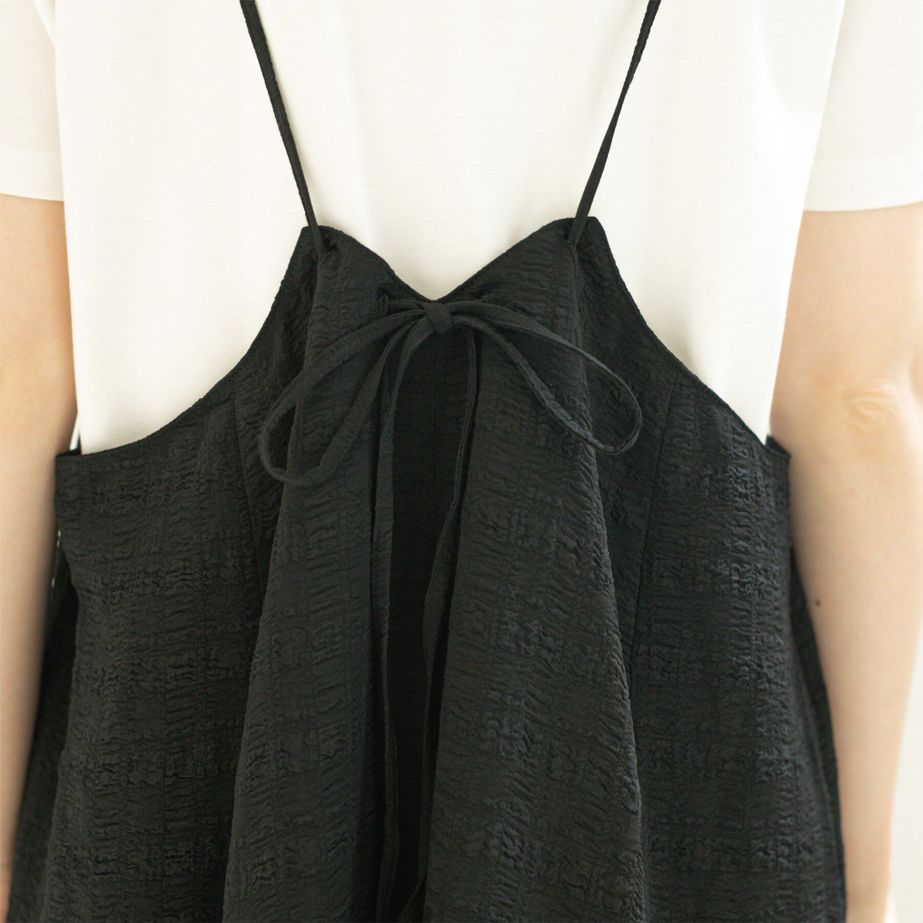 OPAQUE.CLIP「シアーチェックキャミワンピース【洗濯機洗い可】」|ワンピース|