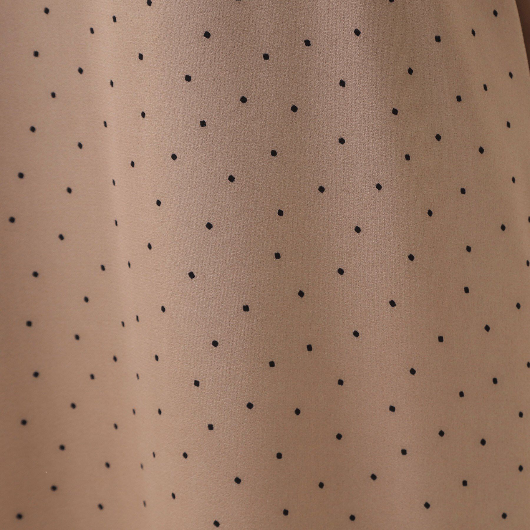 OPAQUE.CLIP「ランダムドット サテンキャミワンピース【洗濯機洗い可】」|ワンピース|