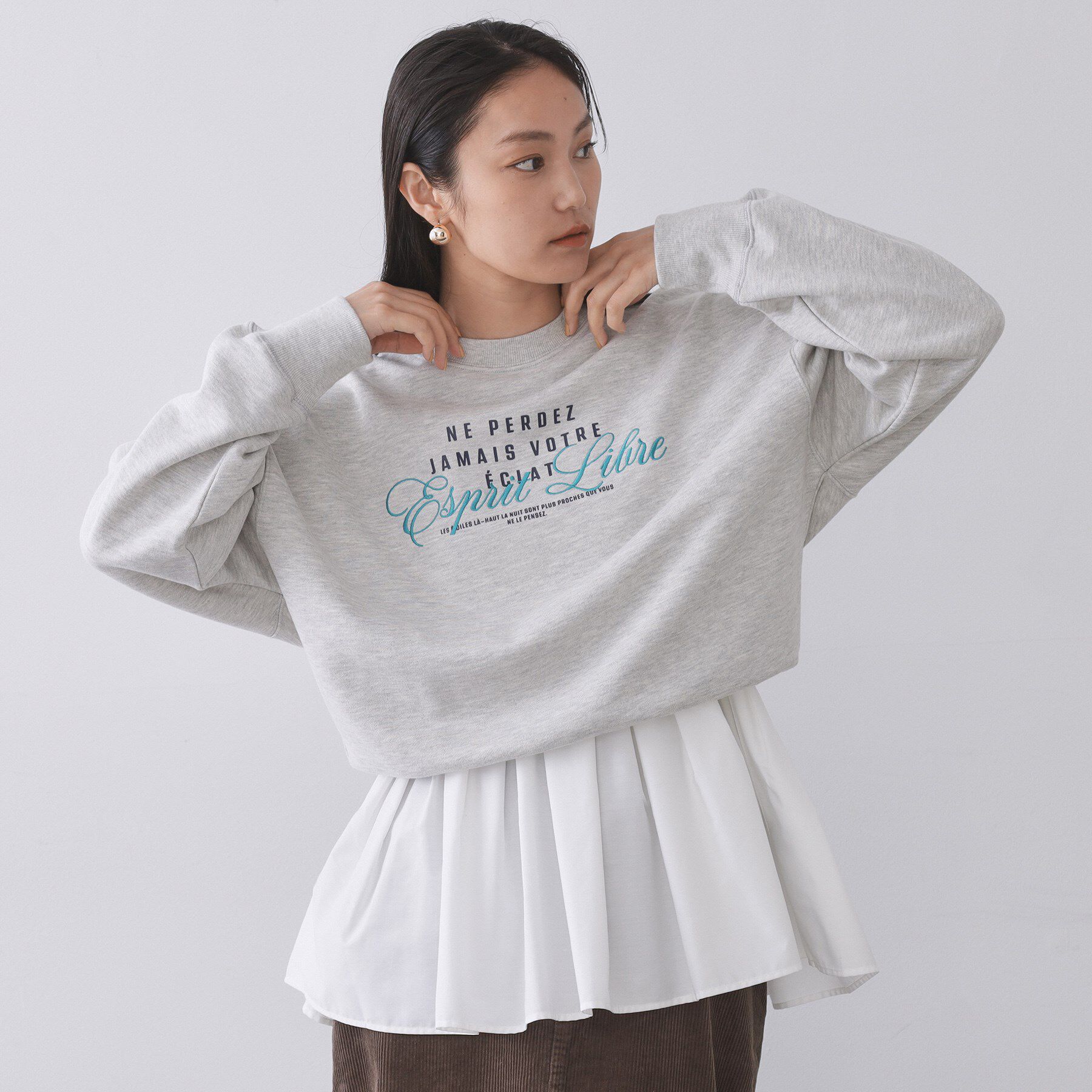 OPAQUE.CLIP「《ツインセット》ショートラメニット&times;フレアタンクトップ【洗濯機OK】」|その他|