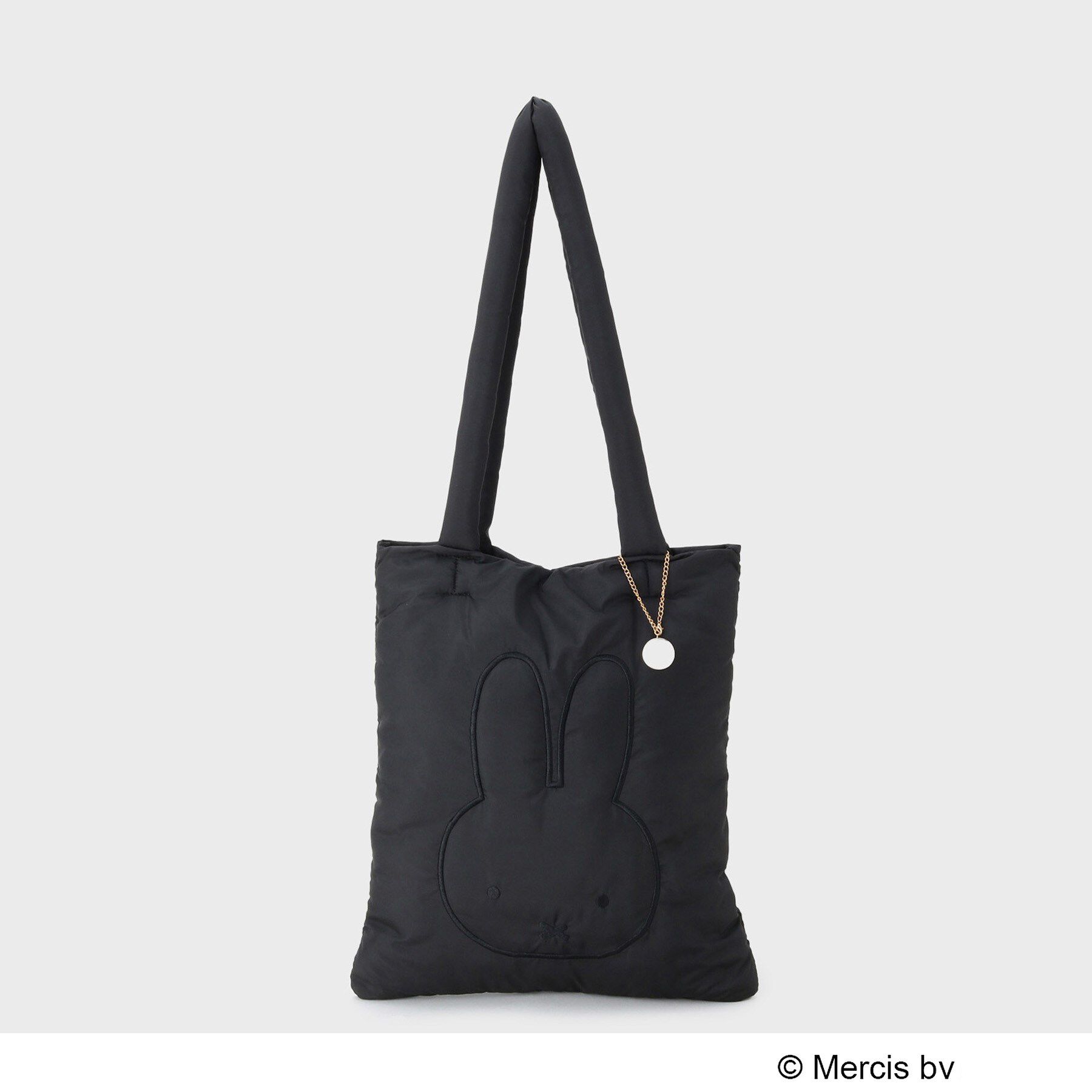 OPAQUE.CLIP「【コラボ】miffy ｘ OPAQUE.CLIP A4サイズ対応 軽量パフィートートバッグ」|トートバッグ|ブラック(019)