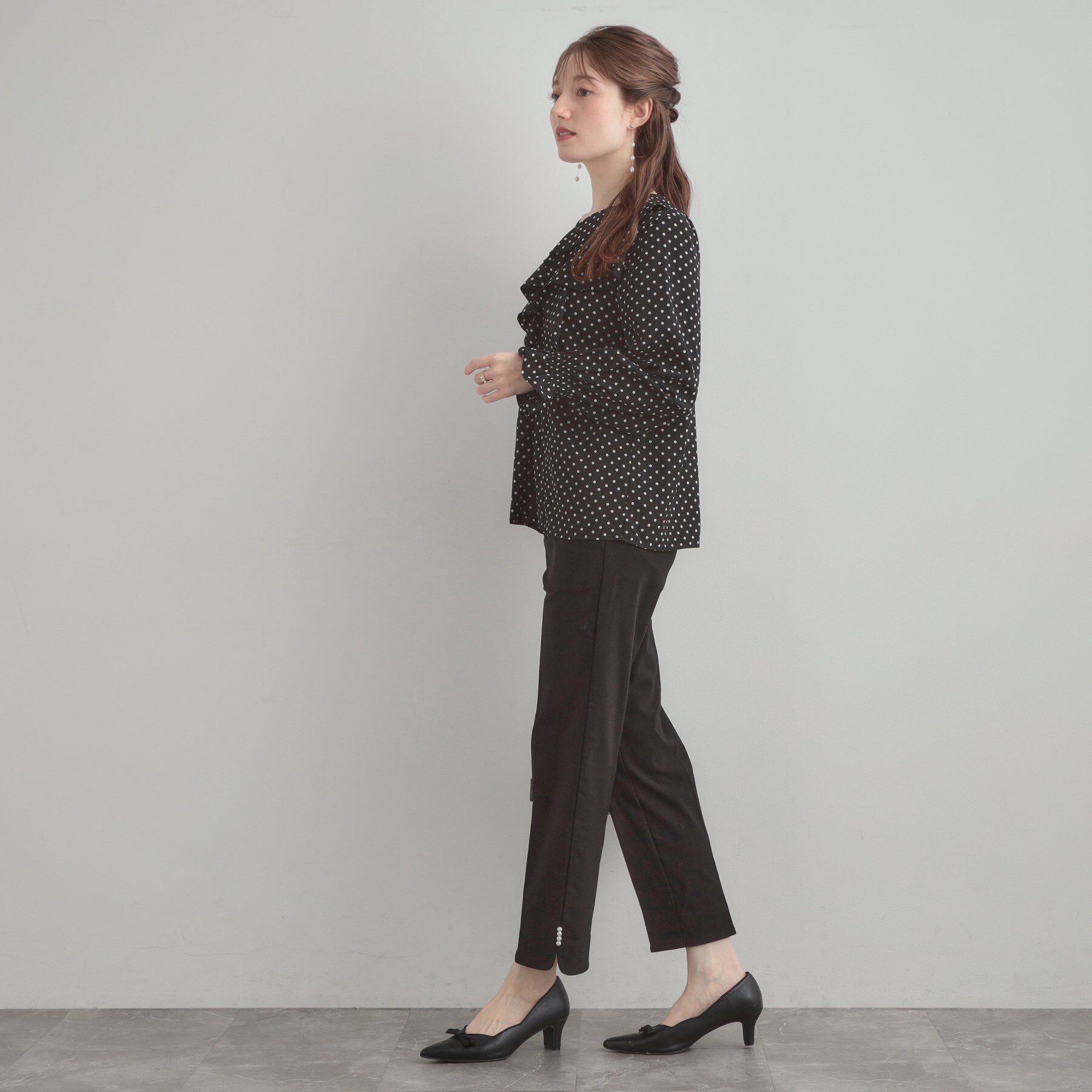 Couture broach「【大人可愛い・通勤】ラッフルフリルブラウス」|シャツ・ブラウス|