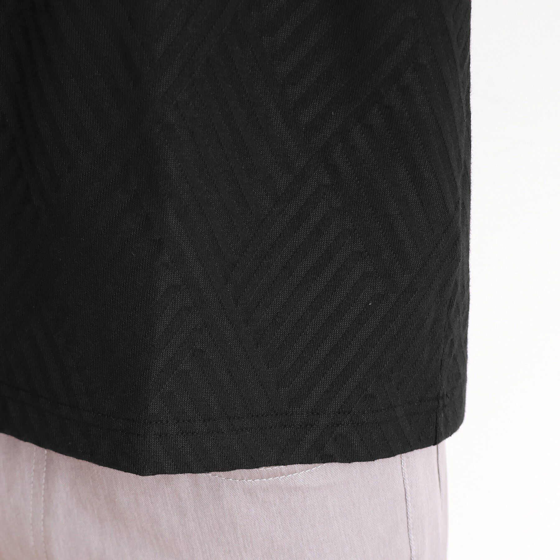 THE SHOP TK「リンクスジャカード長袖Tシャツ ON／OFF兼用」|Tシャツ・カットソー|