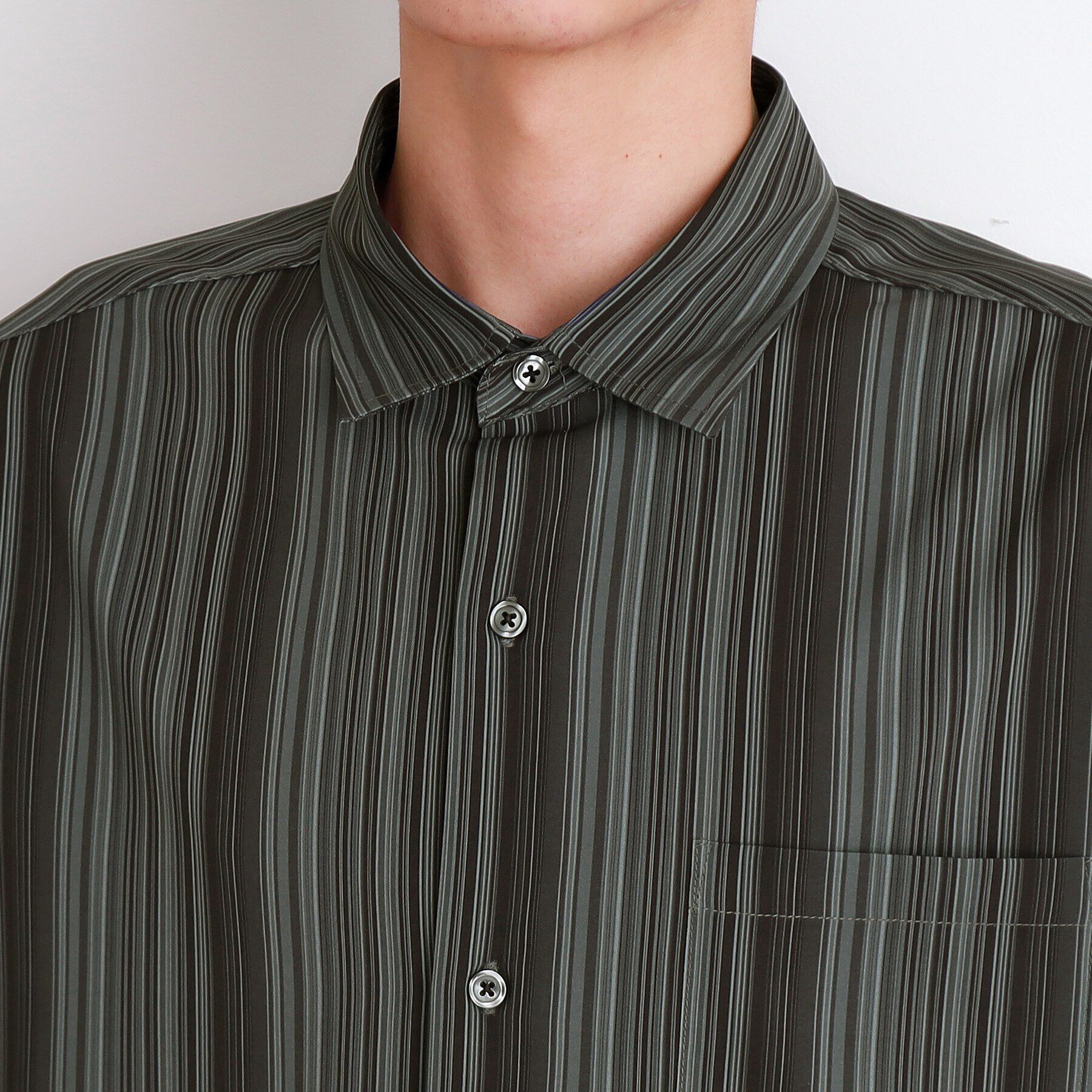 THE SHOP TK「マルチストライプ長袖シャツ」|シャツ・ブラウス|