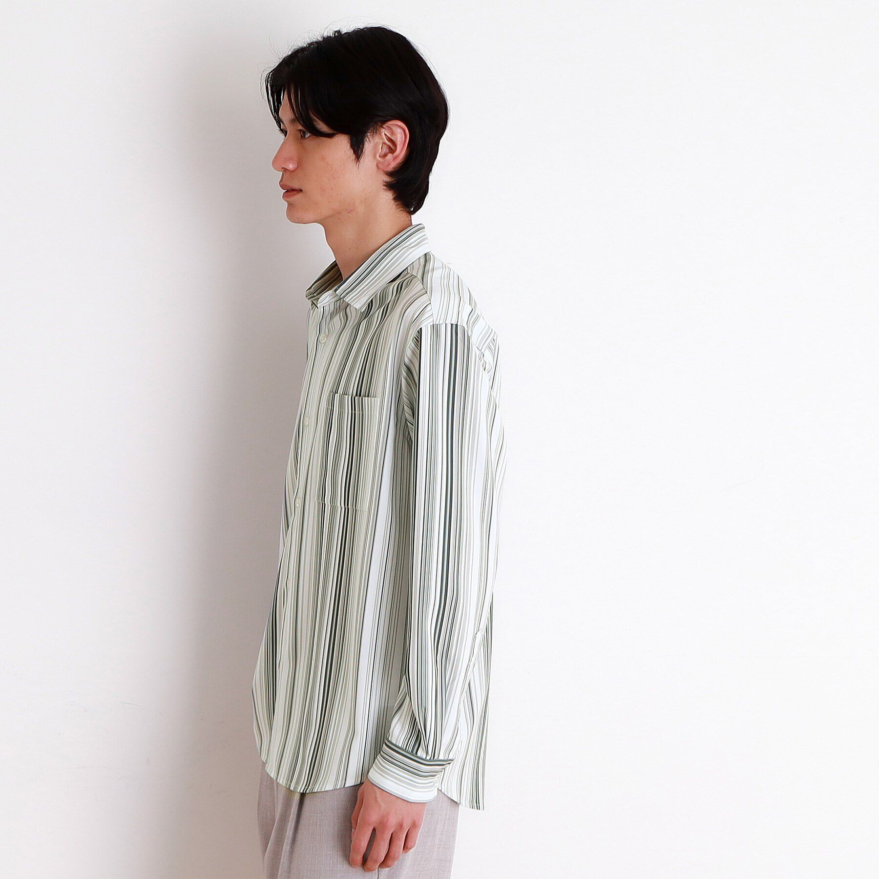 THE SHOP TK「マルチストライプ長袖シャツ」|シャツ・ブラウス|