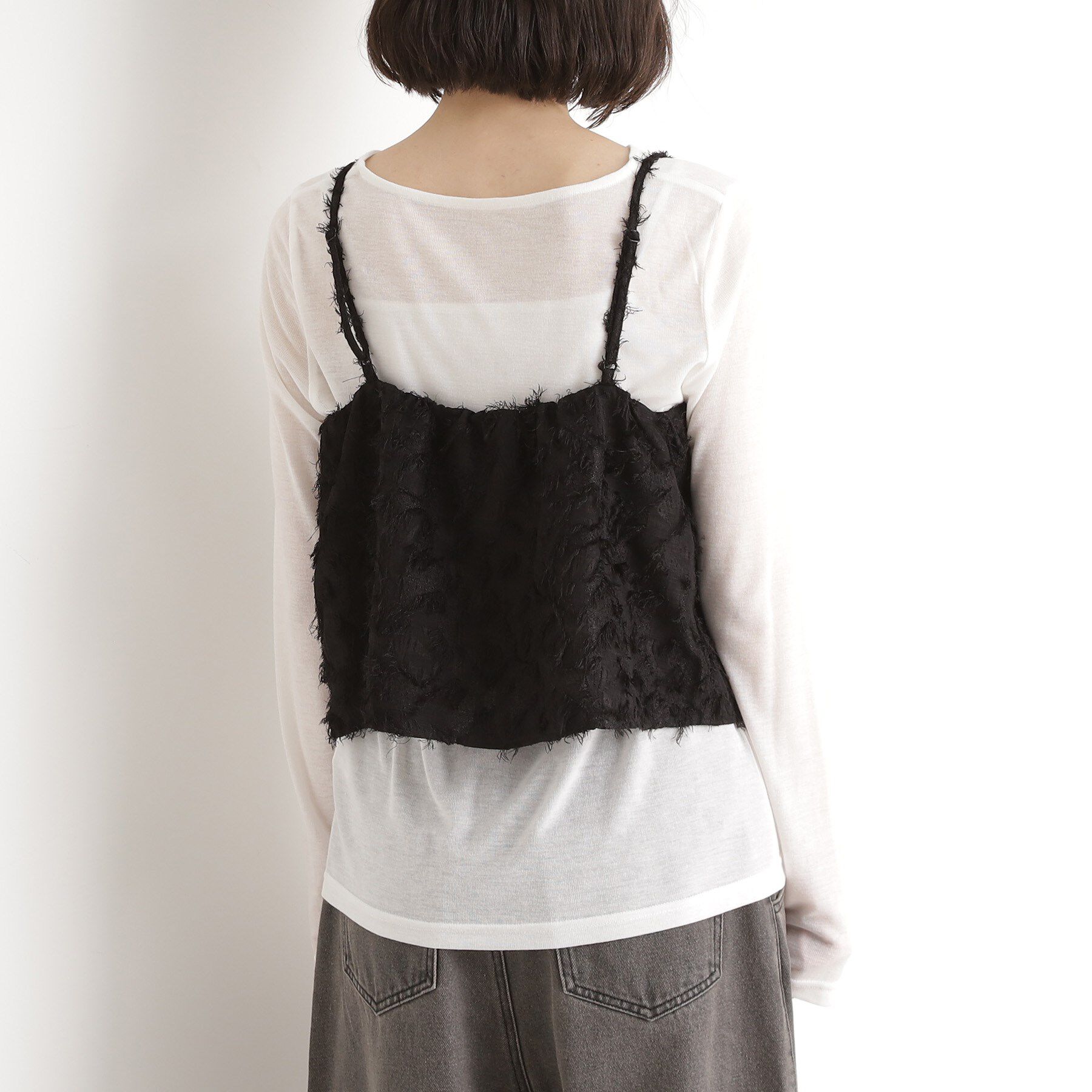 THE SHOP TK「シアーフライスセットビスチェ【洗える】」|その他|