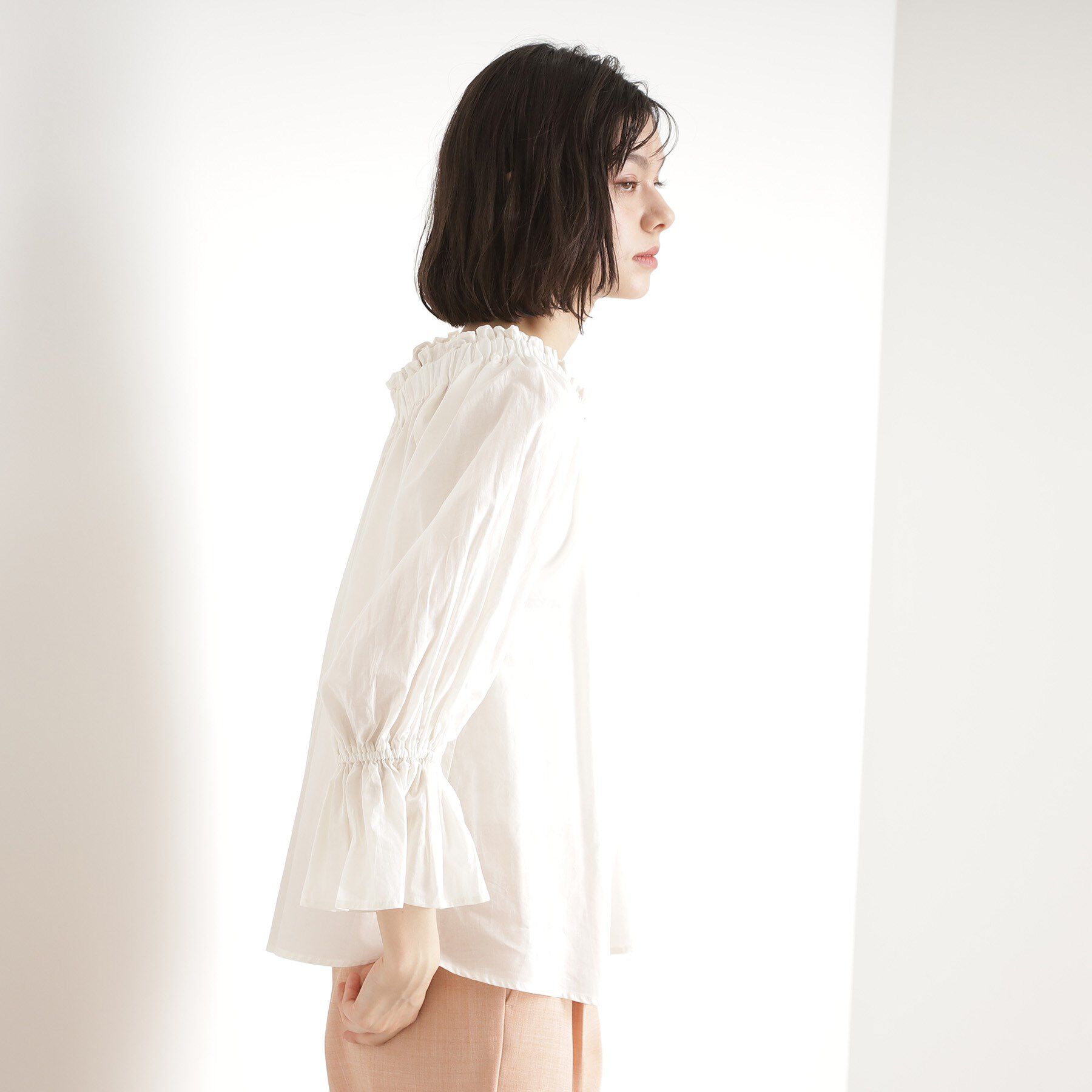 THE SHOP TK「【前後2WAY】ギャザーブラウス/洗濯機OK」|シャツ・ブラウス|