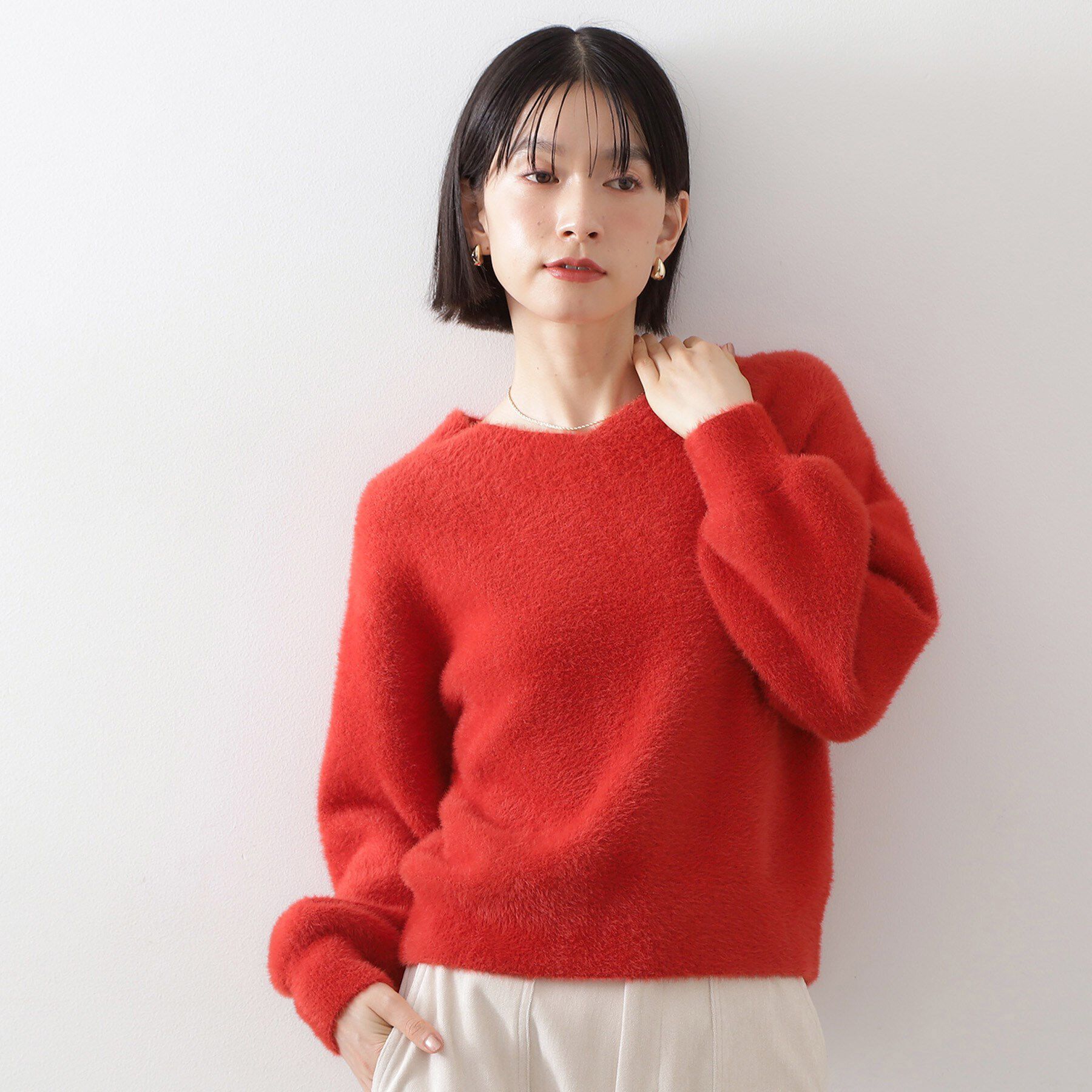 THE SHOP TK「【洗える】上品にきらめく フェザーラメニット」|ニット・セーター|