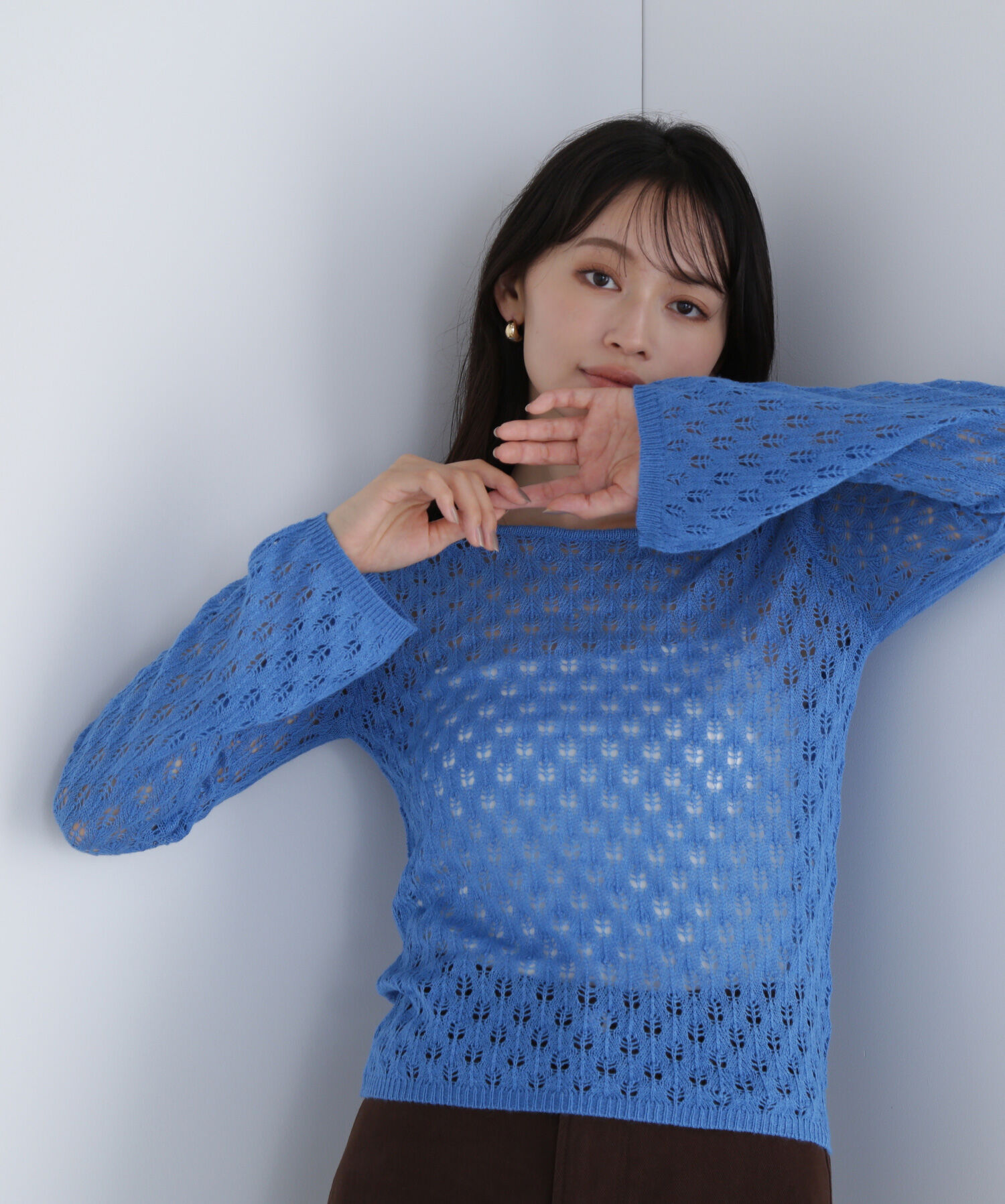  「レースニットプルオーバー」|ニット・セーター|