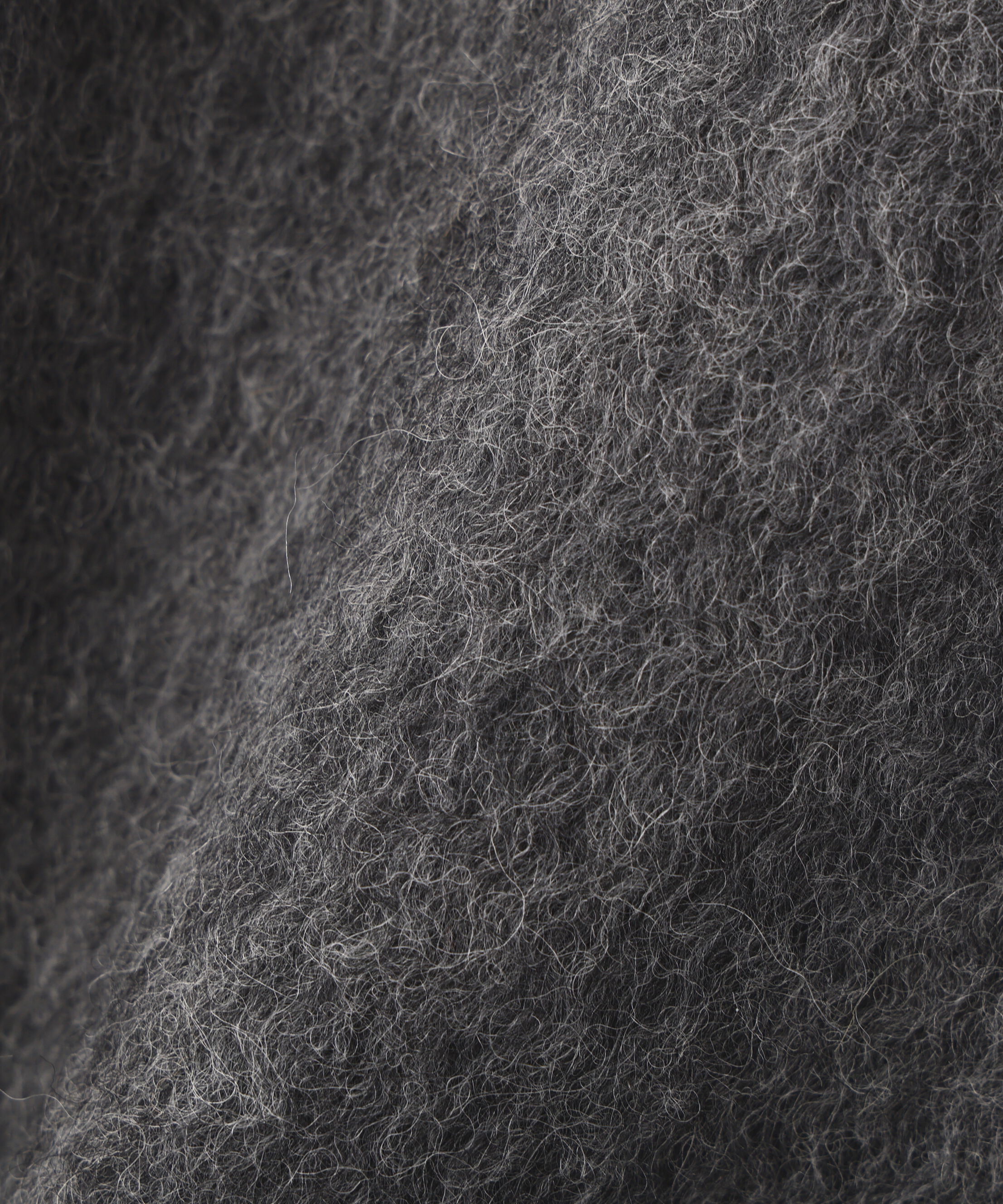  「スタンドネックシャギーミディコート」|ブルゾン・スタジャン|