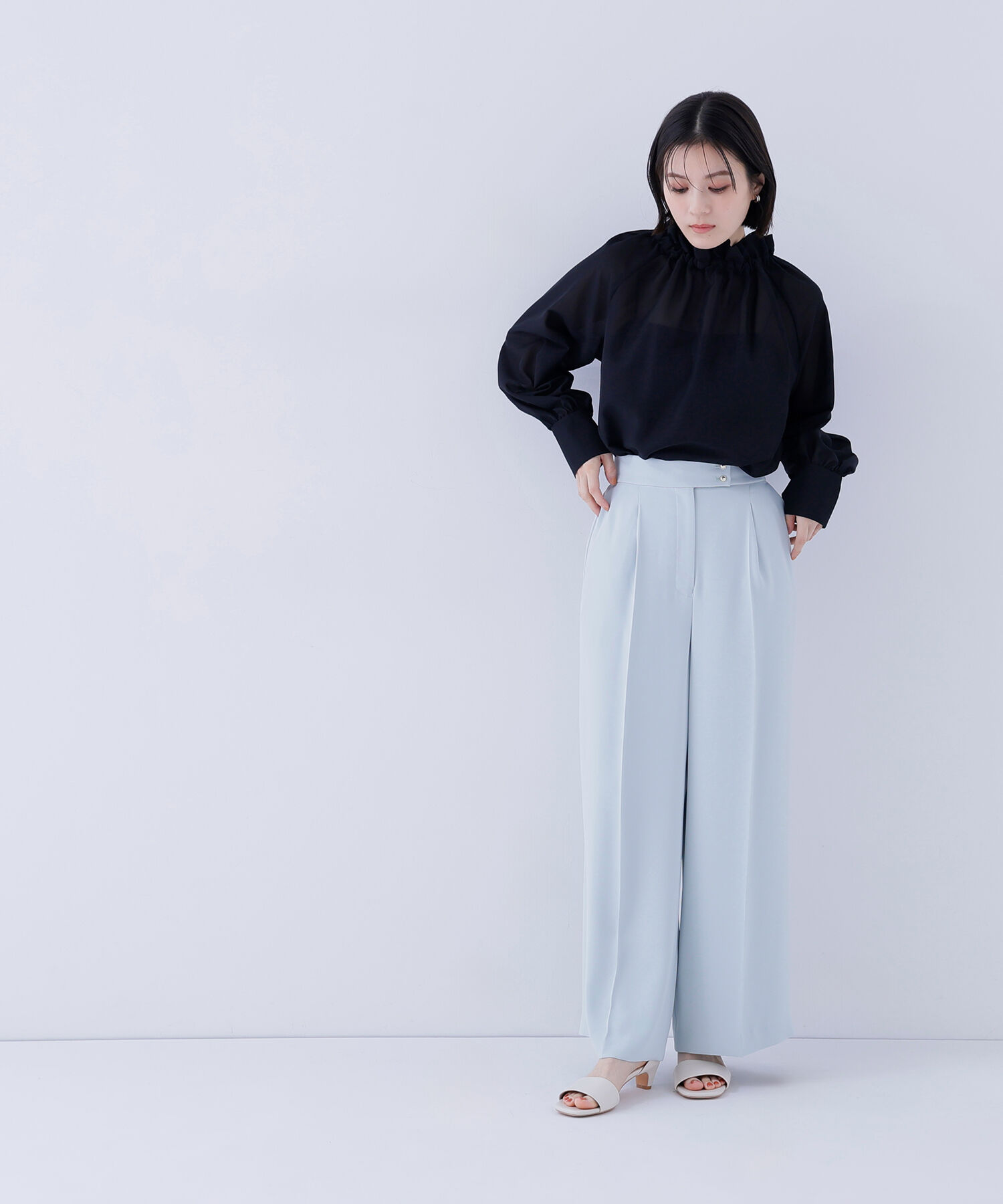  「メタルポイントワイドパンツ」|その他|