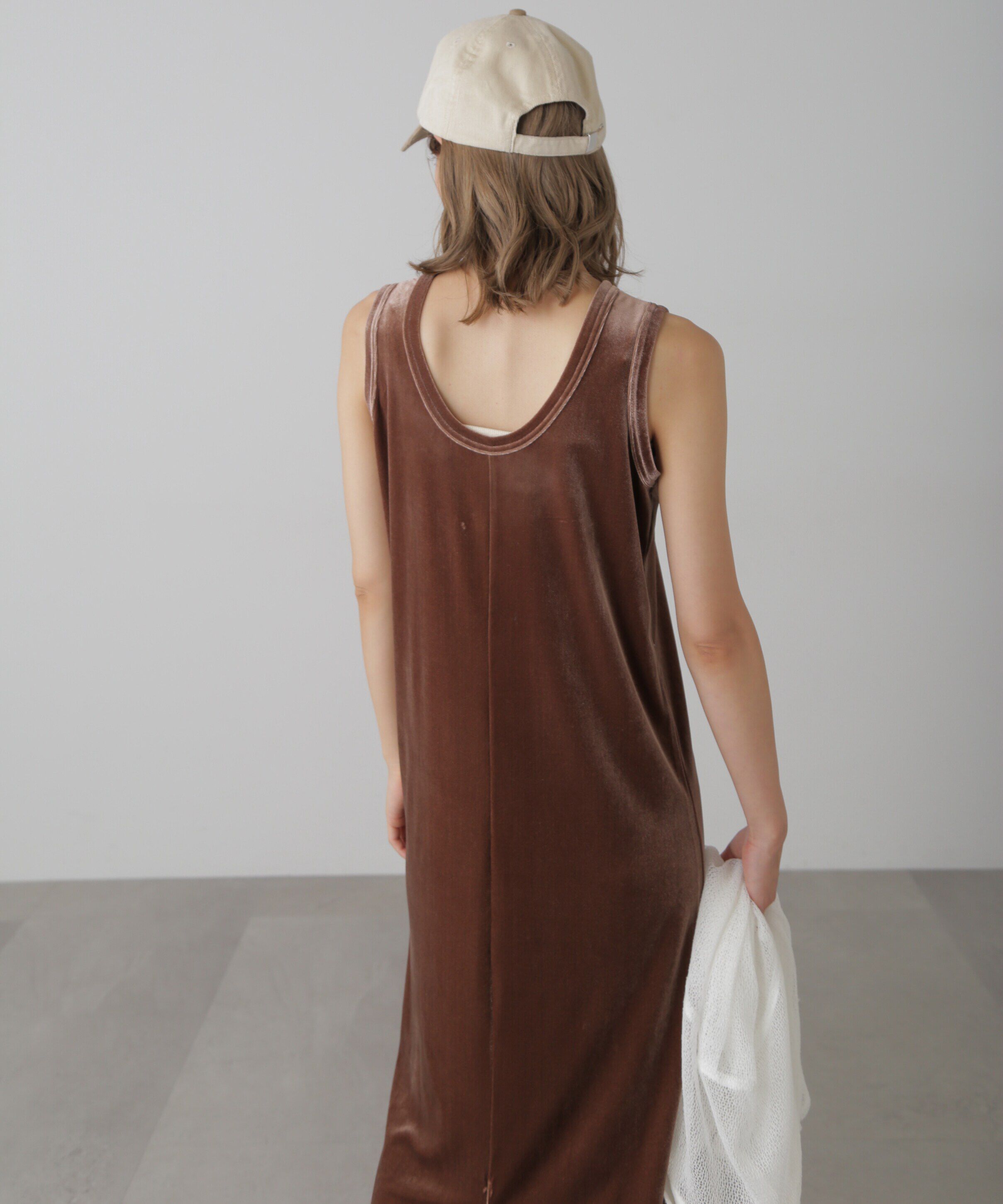  「ベロアアメスリタンクトップワンピース」|ワンピース|