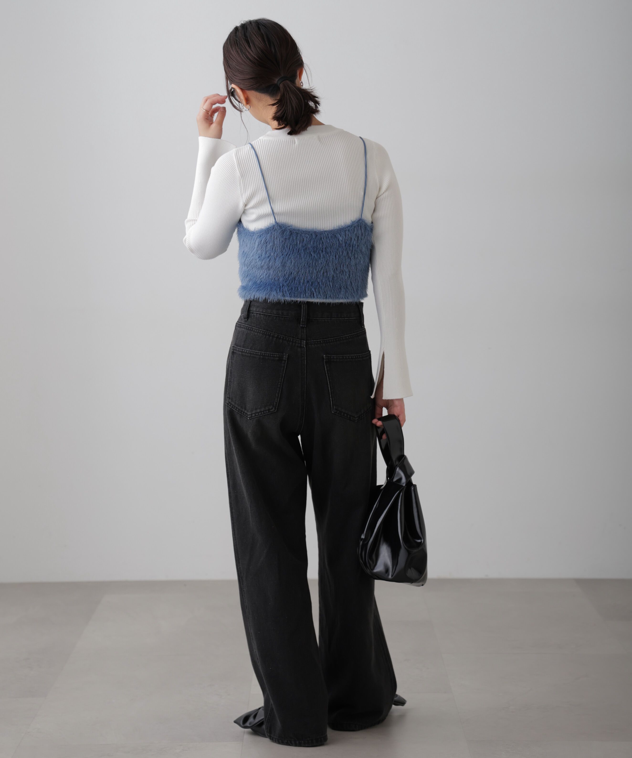  「〈洗える〉マシンウォッシャブルクルーネックニット」|ニット・セーター|