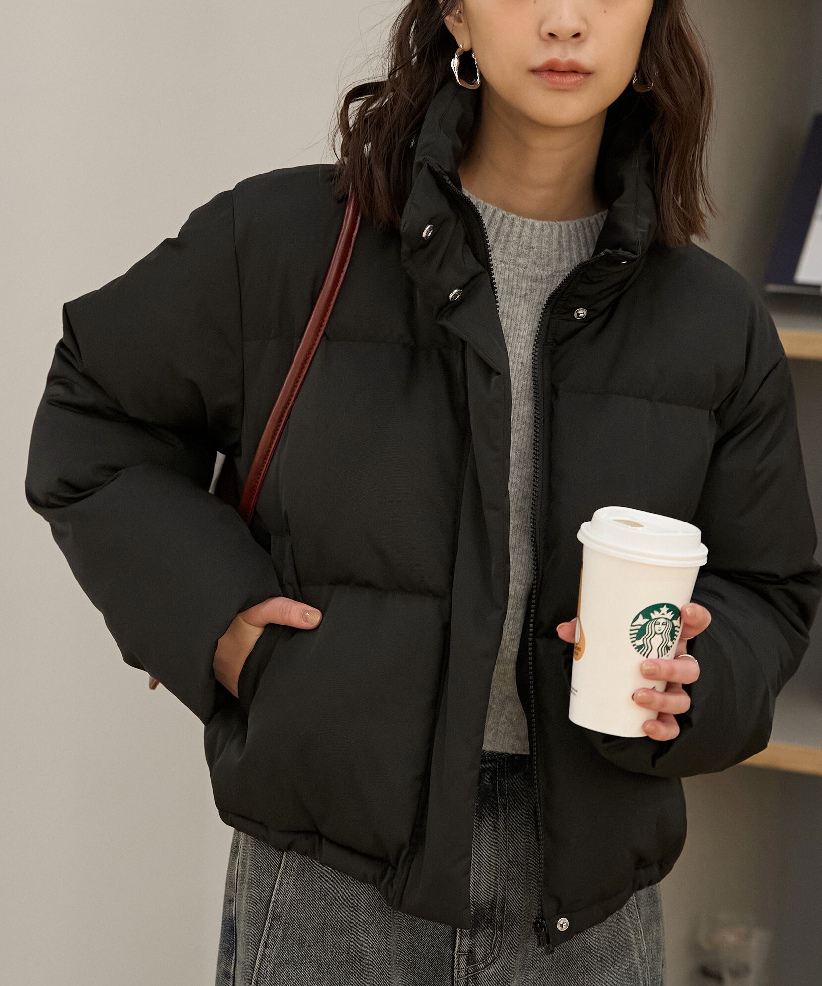  「スタンドショート中綿ブルゾン」|ブルゾン・スタジャン|