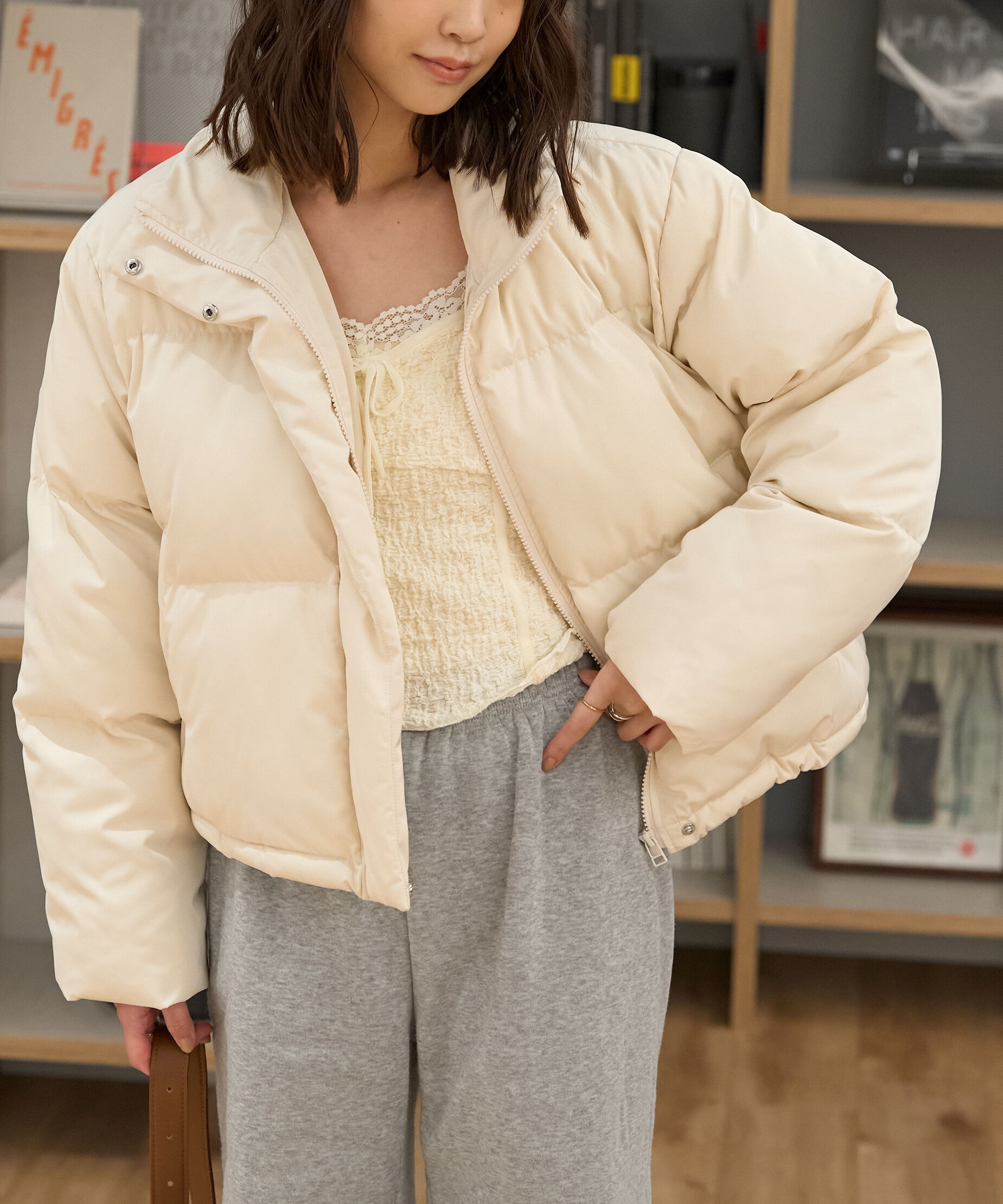  「スタンドショート中綿ブルゾン」|ブルゾン・スタジャン|