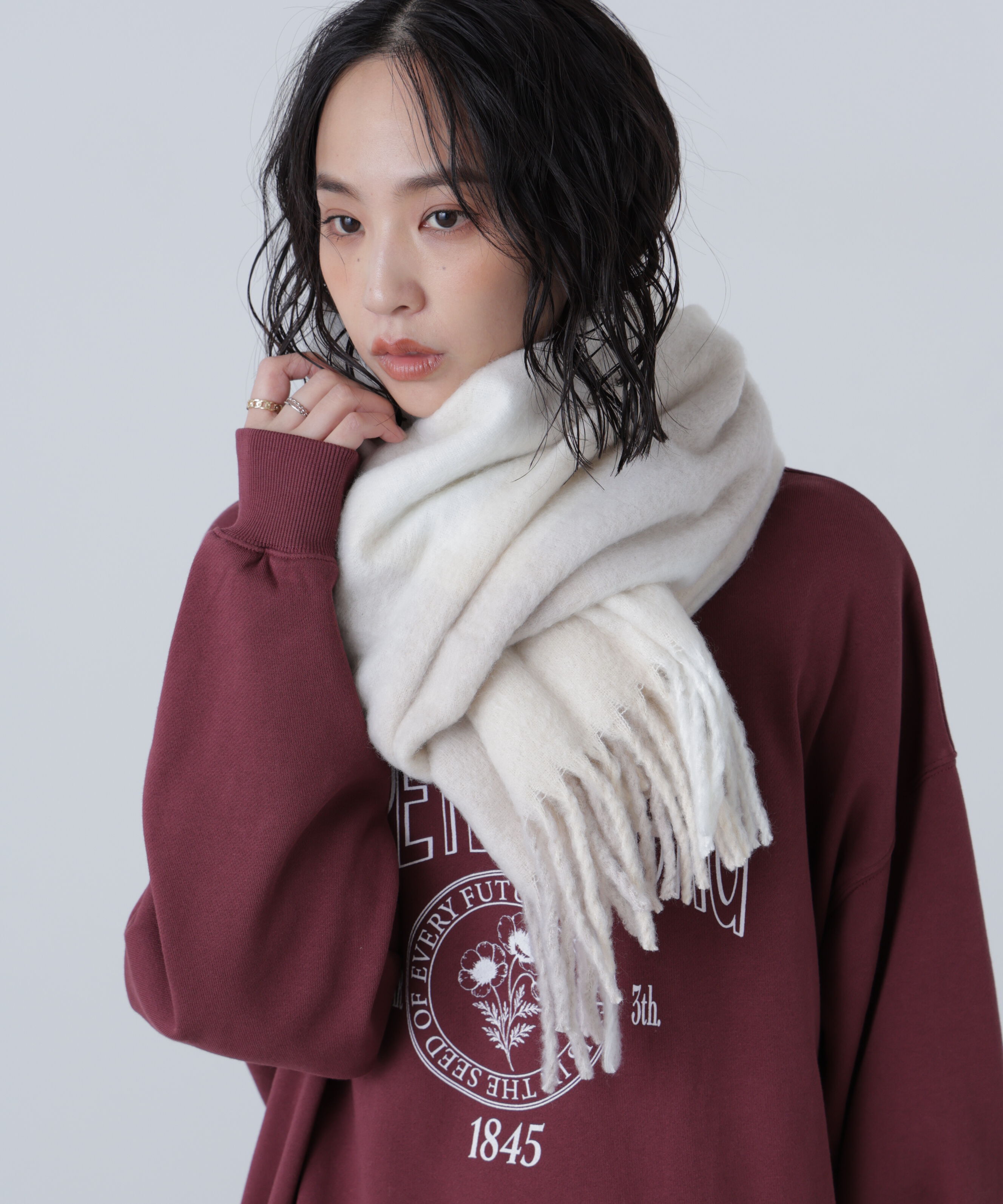  「ライトチェックストール」|ソックス|