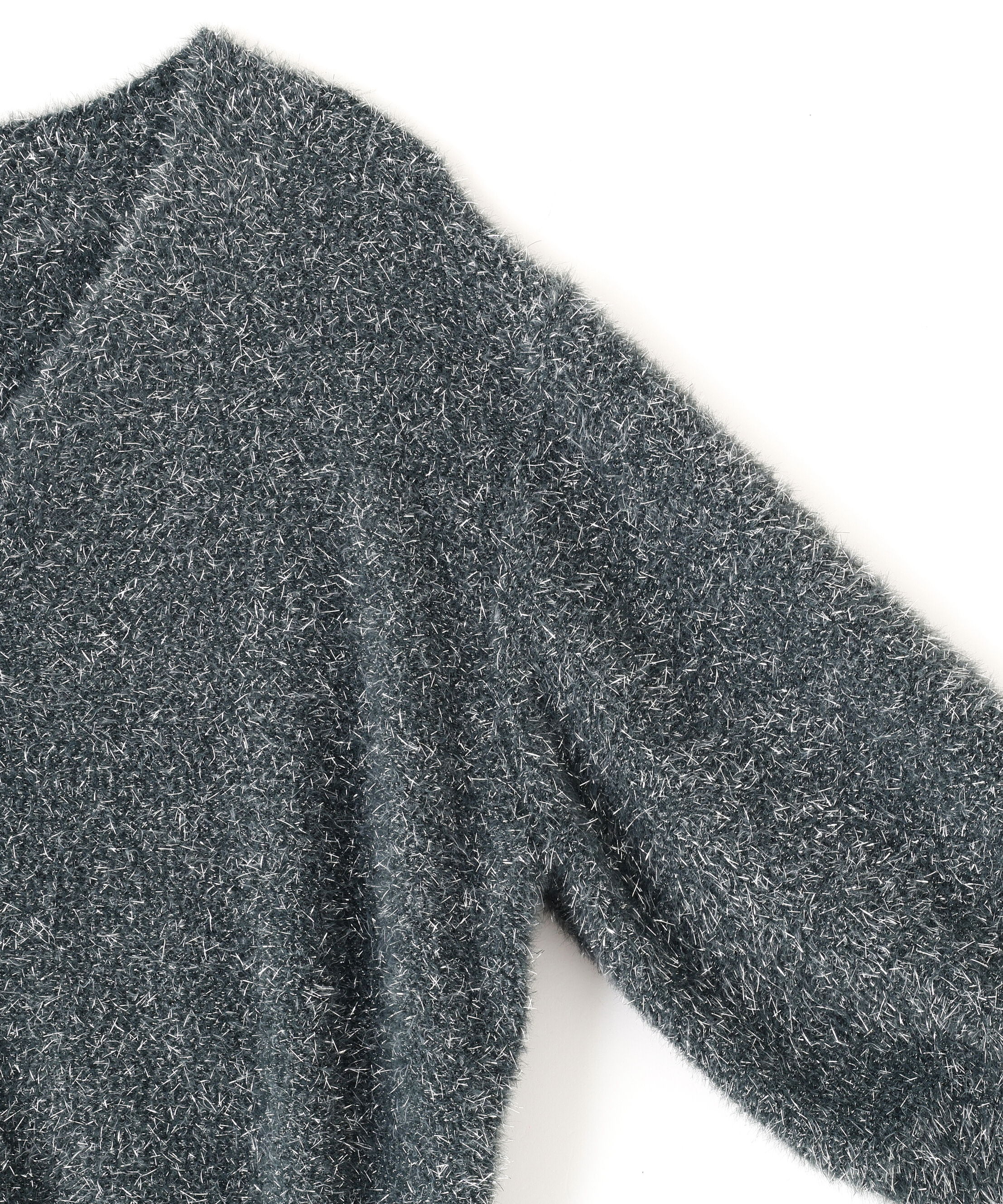  「ラメフェザー半袖カーディガン」|ニット・セーター|