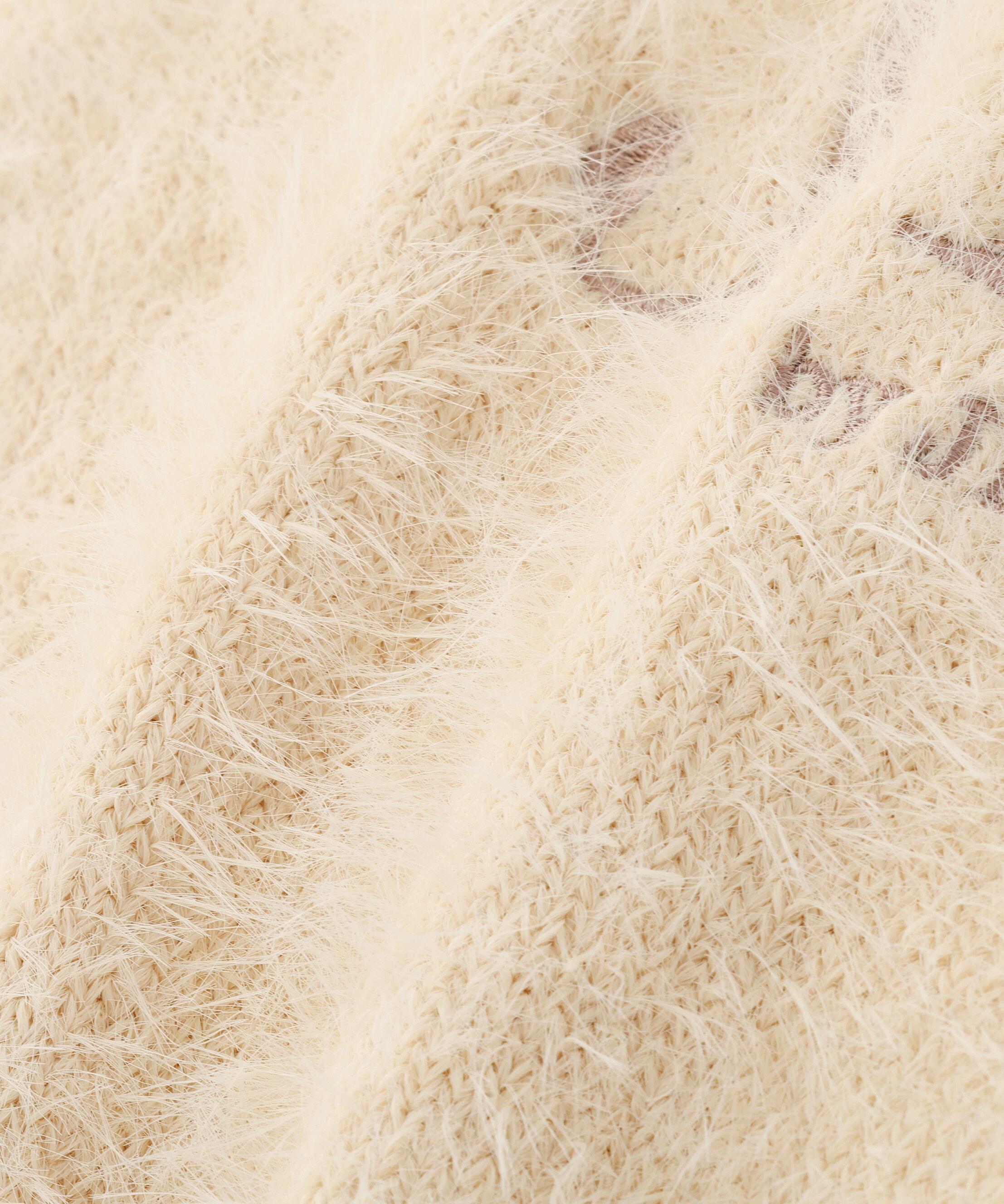  「ロゴ刺繍シャギーニット」|ニット・セーター|