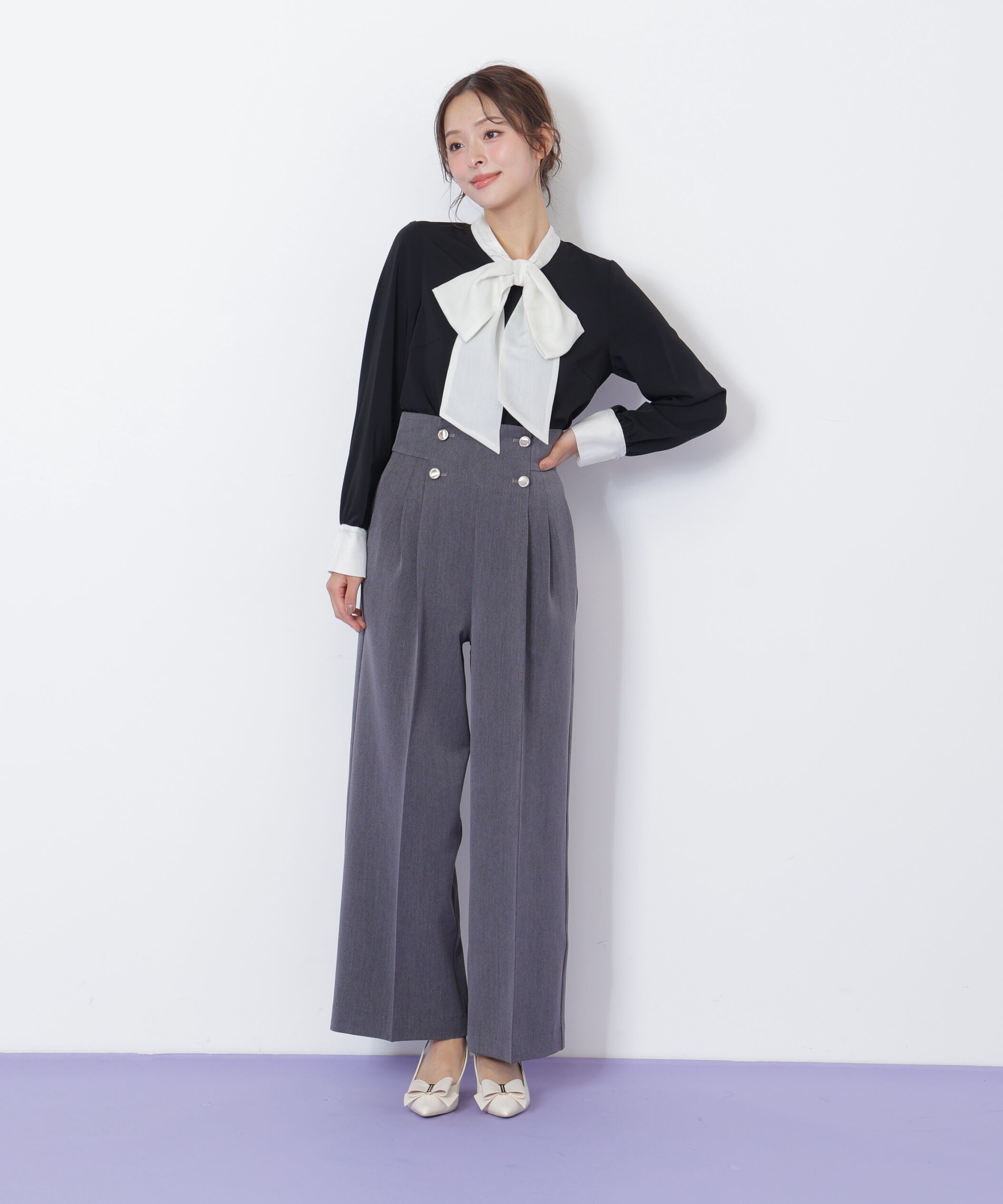  「ビッグボウタイブラウス」|シャツ・ブラウス|