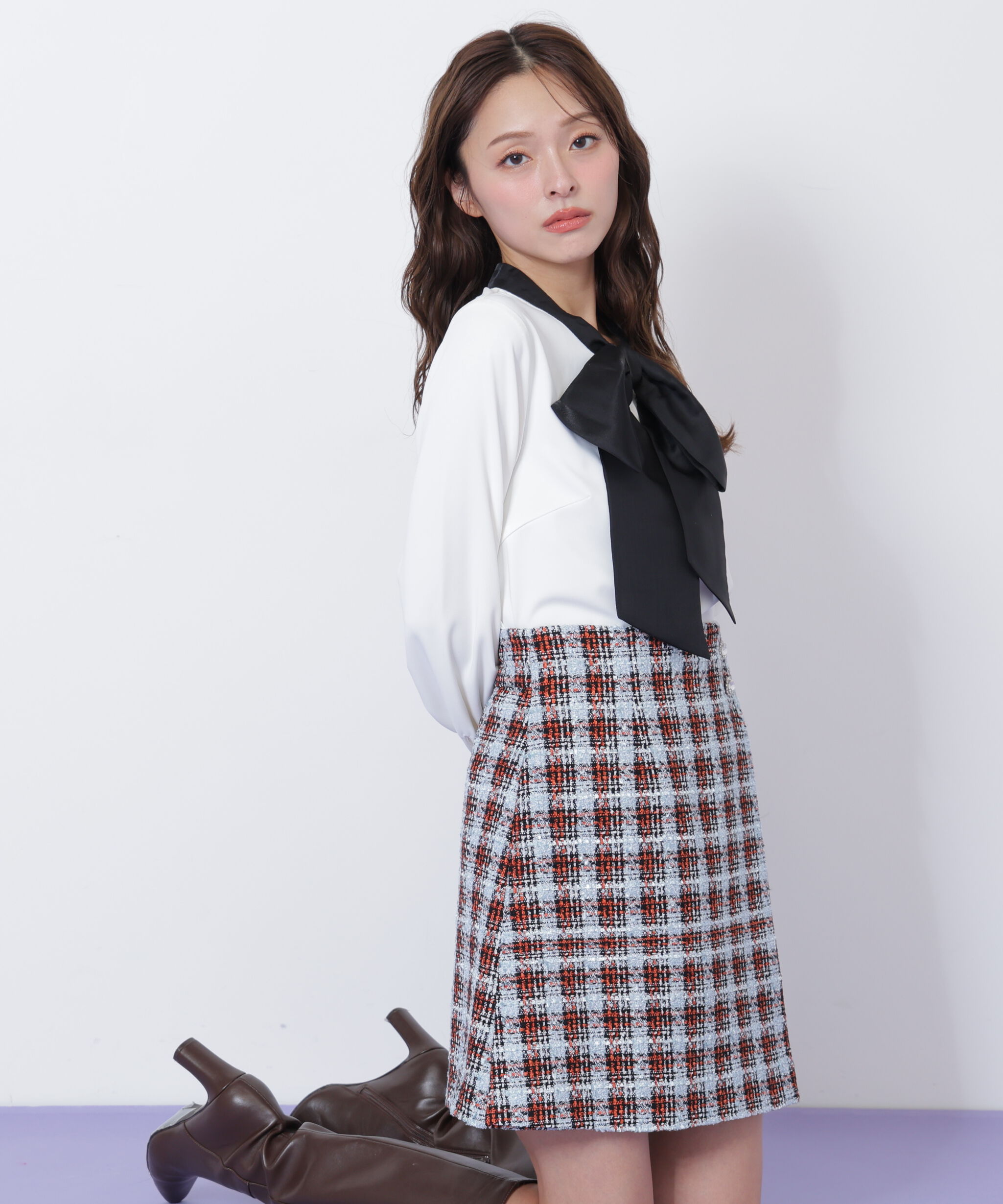  「ビッグボウタイブラウス」|シャツ・ブラウス|オフ