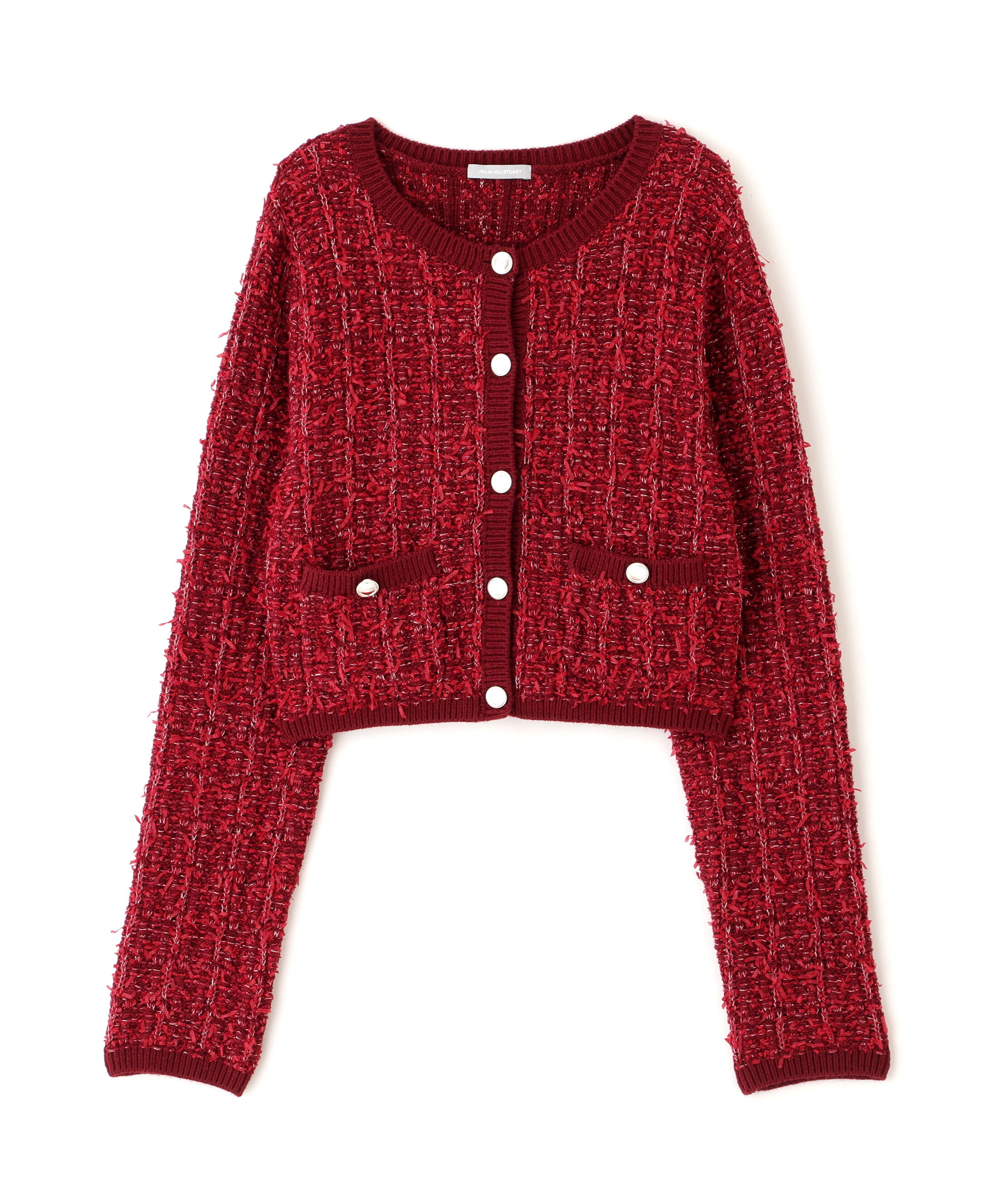  「ラメツイードニットカーディガン」|ニット・セーター|