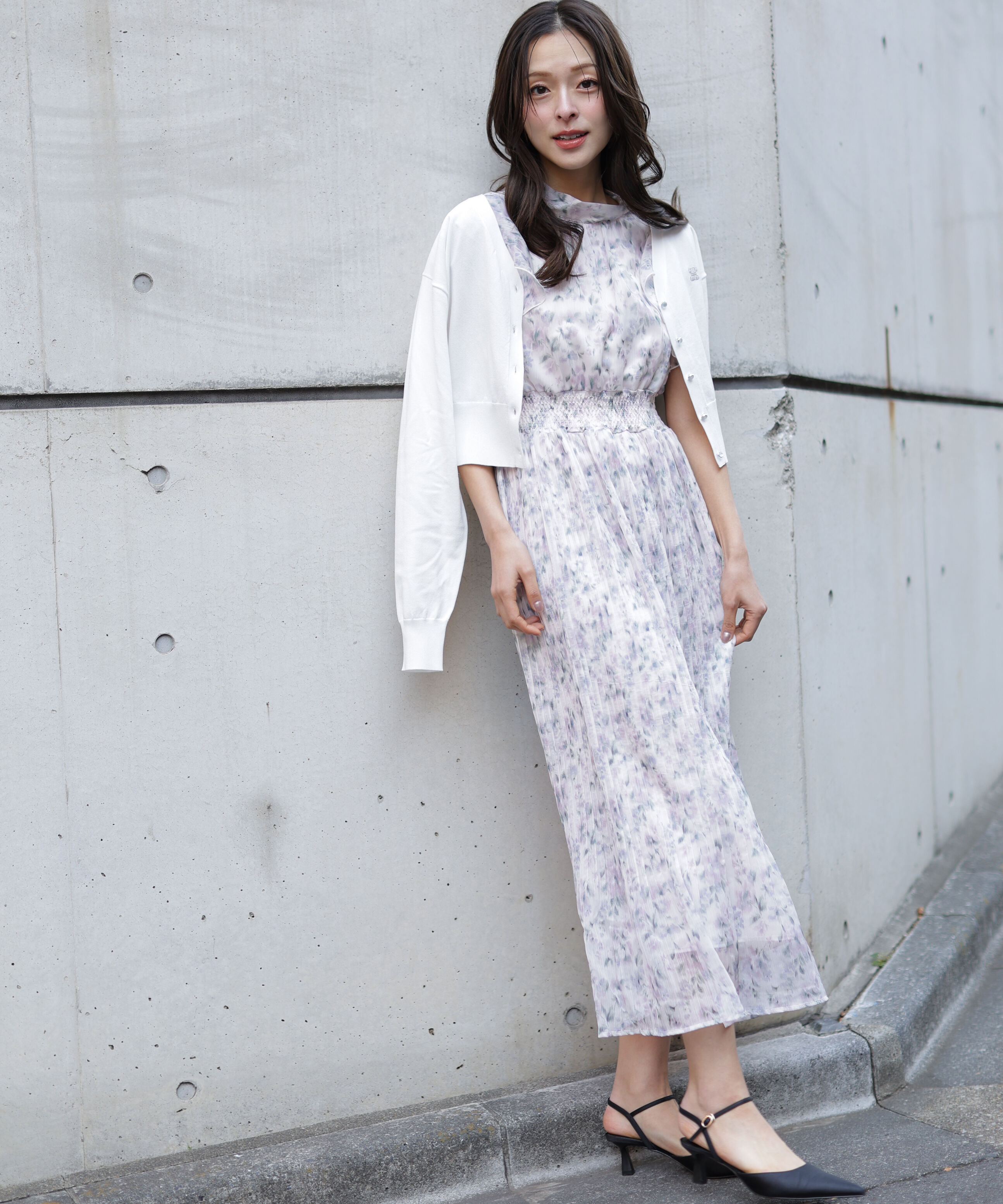  「リンクＪ刺繍UVカーディガン」|ニット・セーター|