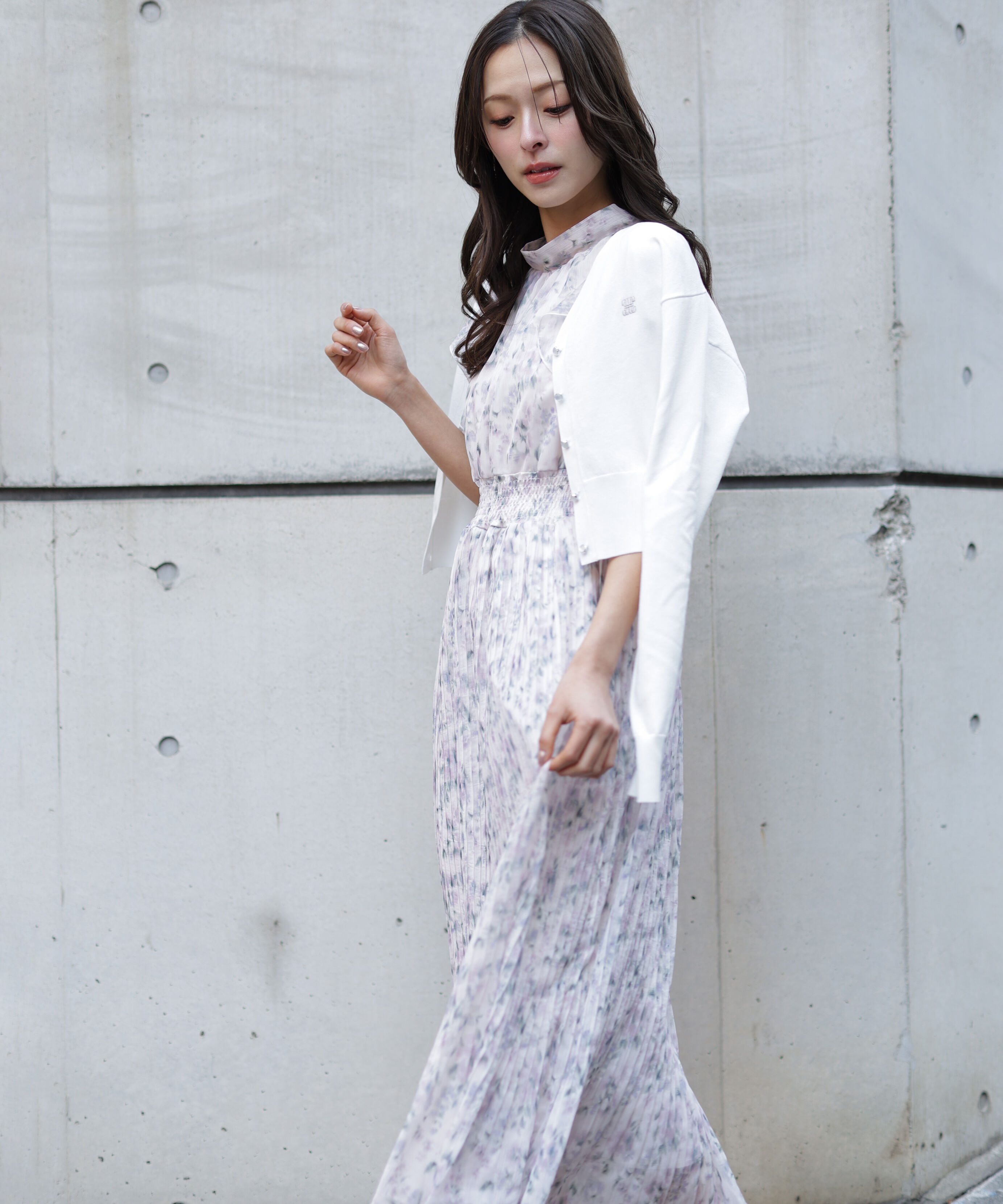  「リンクＪ刺繍UVカーディガン」|ニット・セーター|