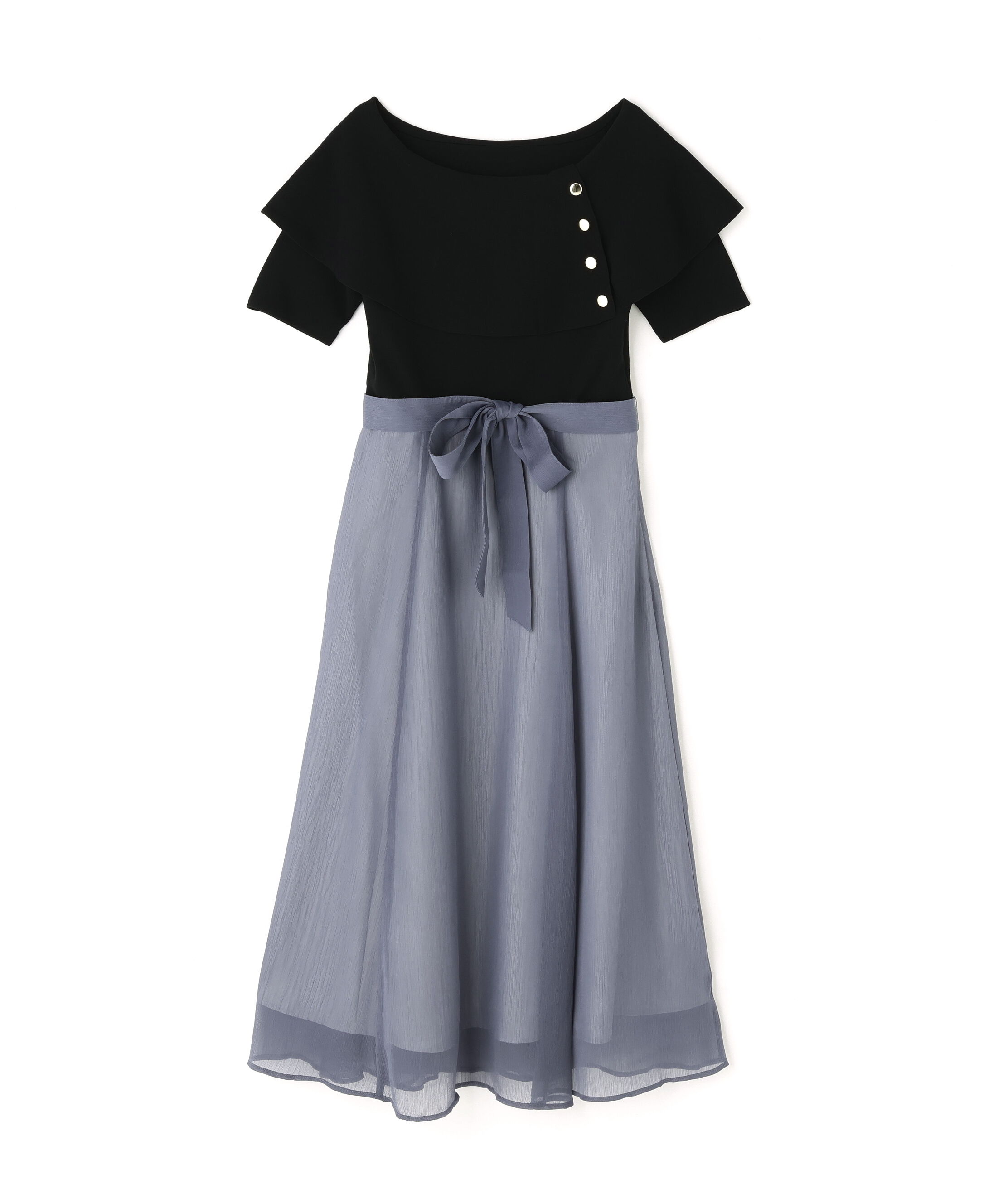 PROPORTION BODY DRESSING「ケープ風ニットドッキングワンピース 25AW」|ワンピース|