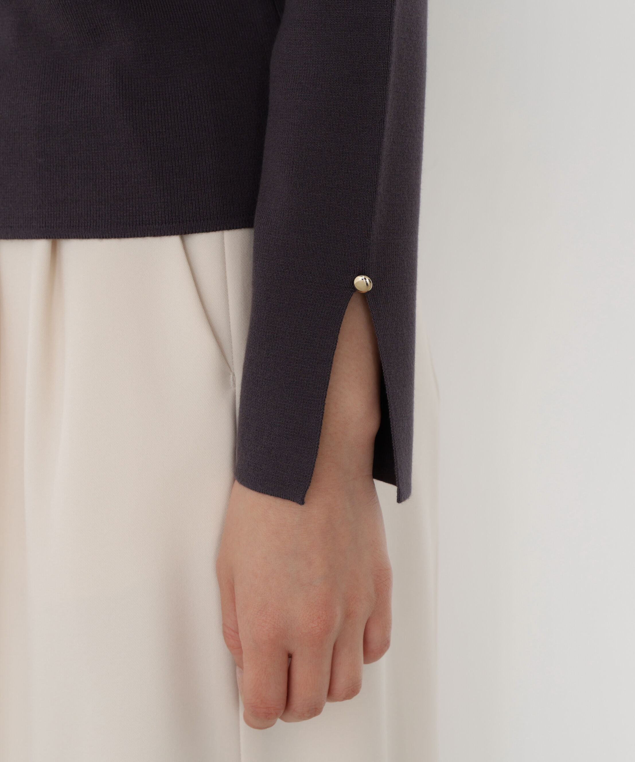 PROPORTION BODY DRESSING「パールリングボウタイニット 25AW」|ニット・セーター|