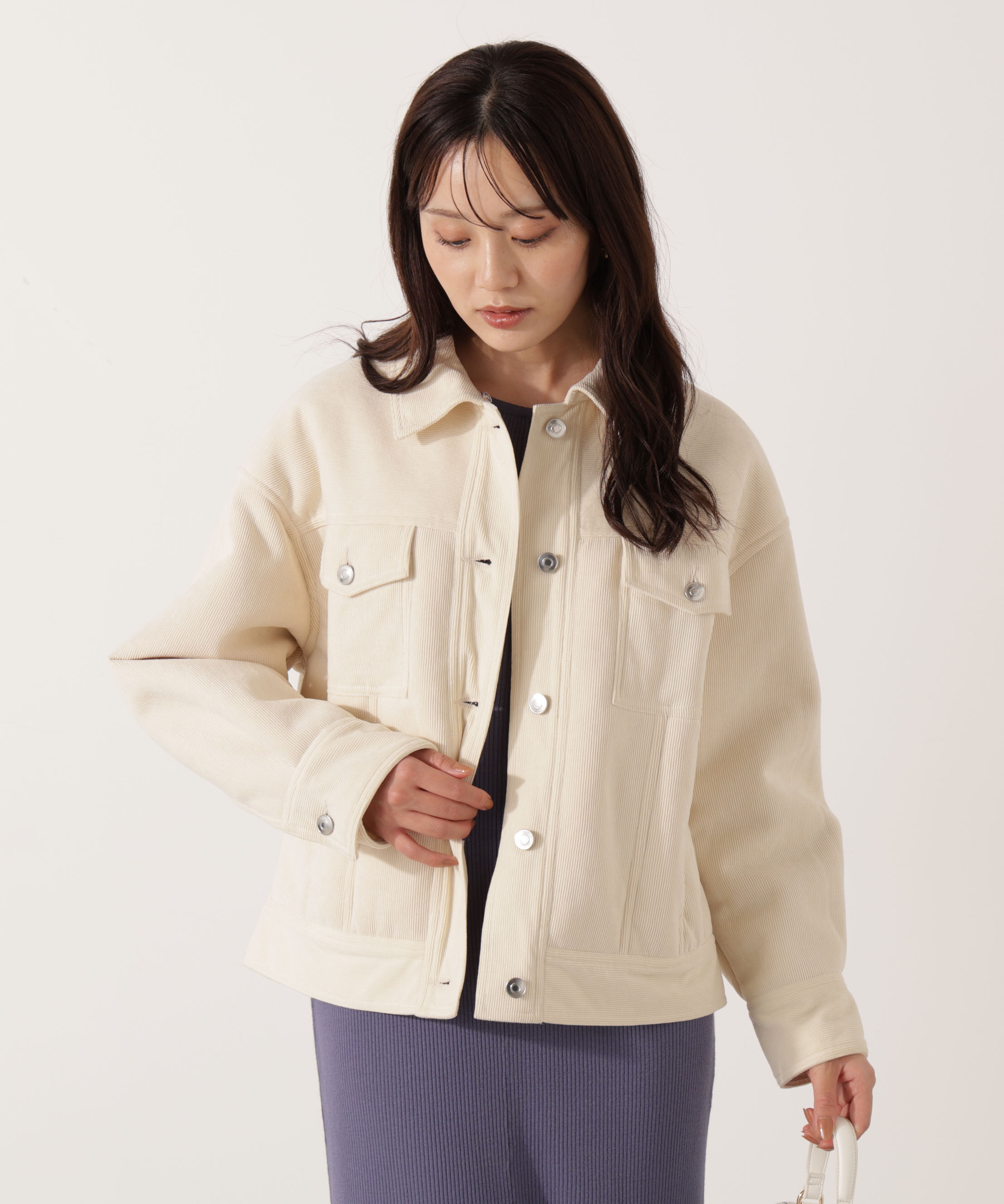 PROPORTION BODY DRESSING「コーデュロイブルゾン 25AW」|ブルゾン・スタジャン|