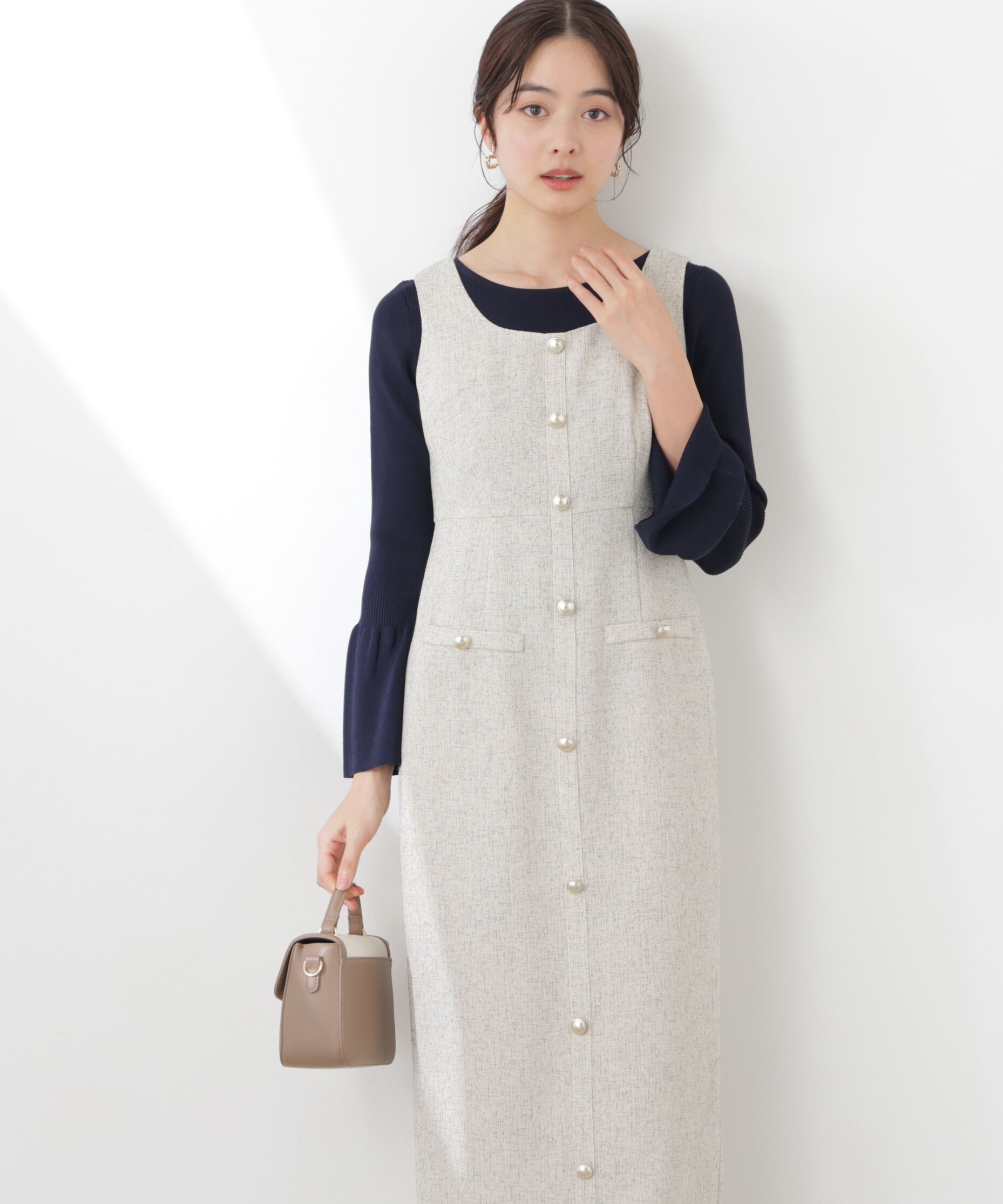 PROPORTION BODY DRESSING「スプリングツイードジャンスカ　26SS」|ワンピース|