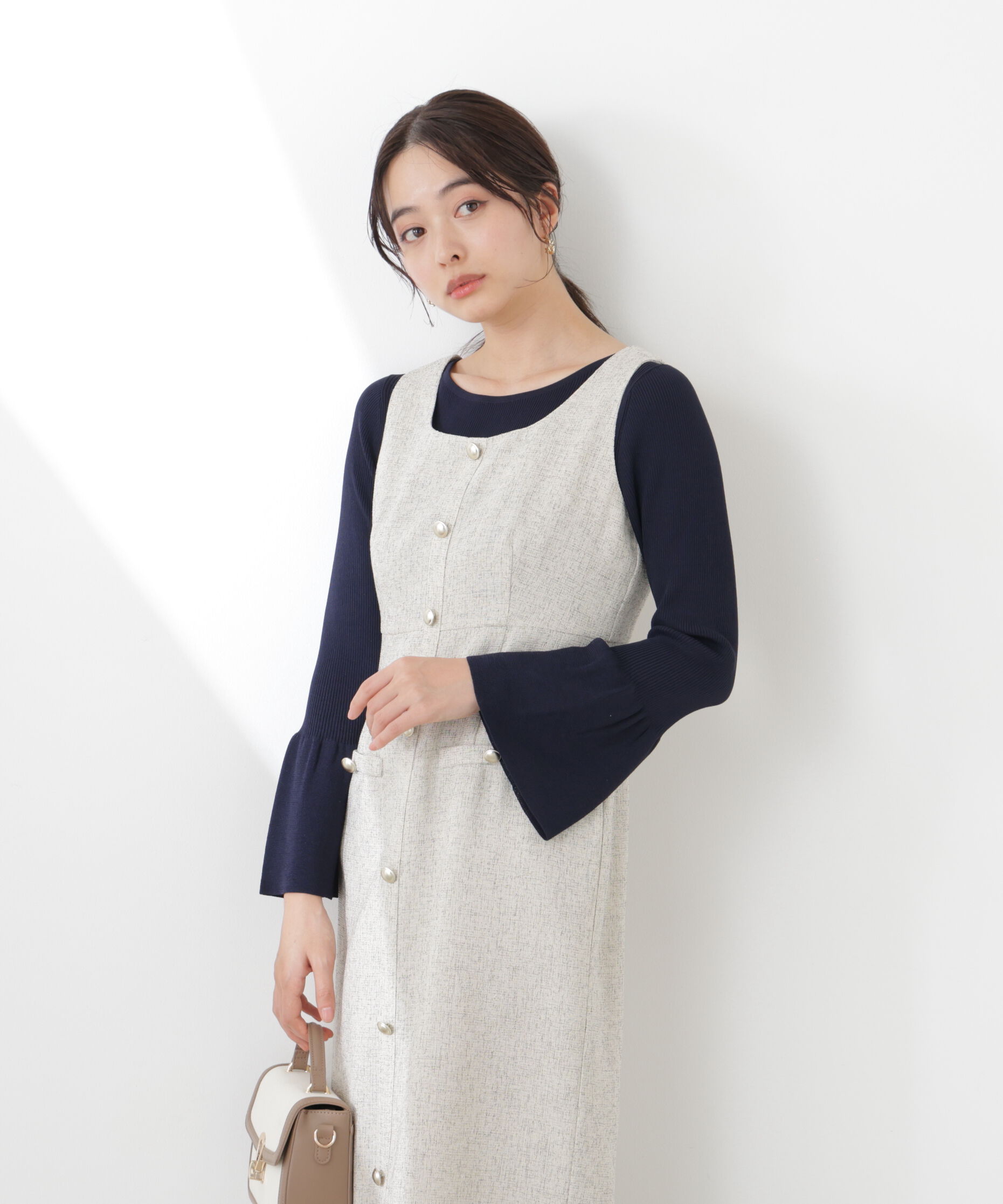 PROPORTION BODY DRESSING「スプリングツイードジャンスカ　26SS」|ワンピース|