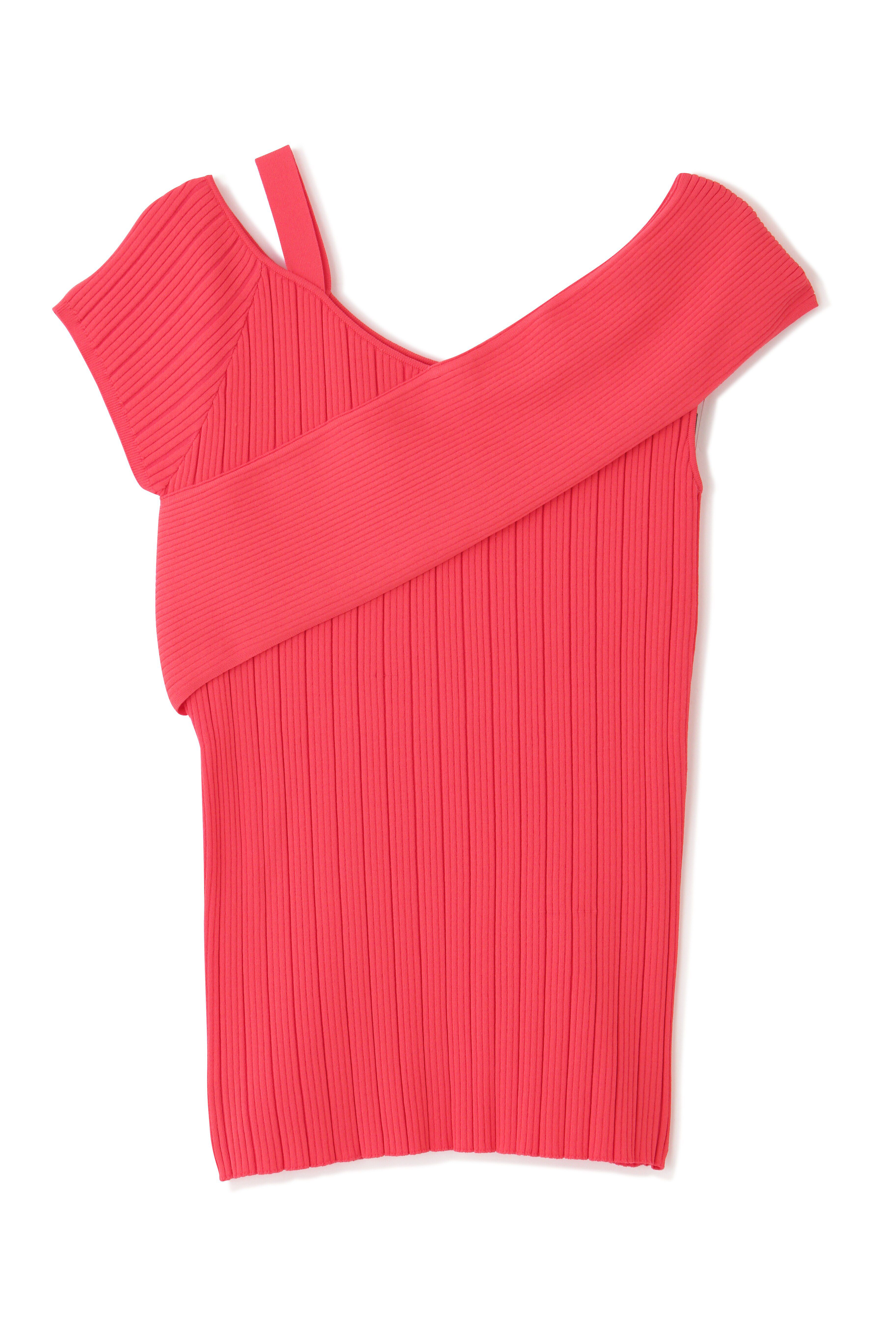  「◆アシンメトリーリブニットトップス」|ニット・セーター|