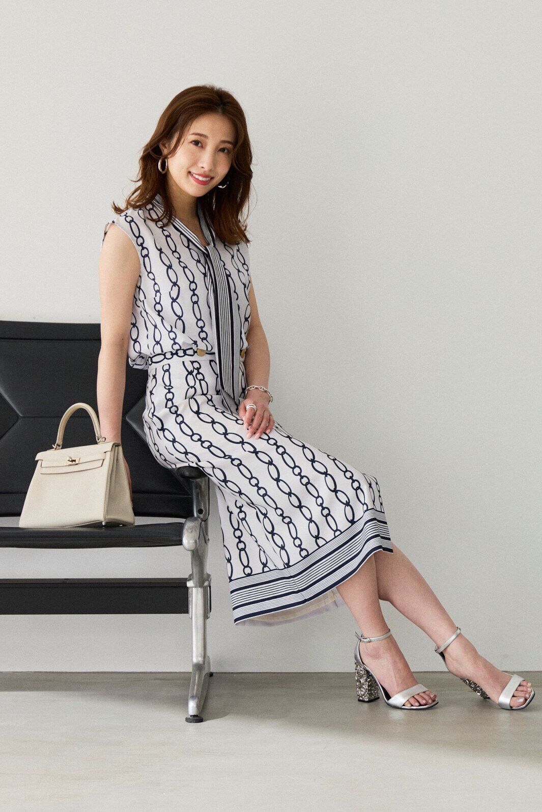  「◆チェーンプリントタイトスカート」|スカート|