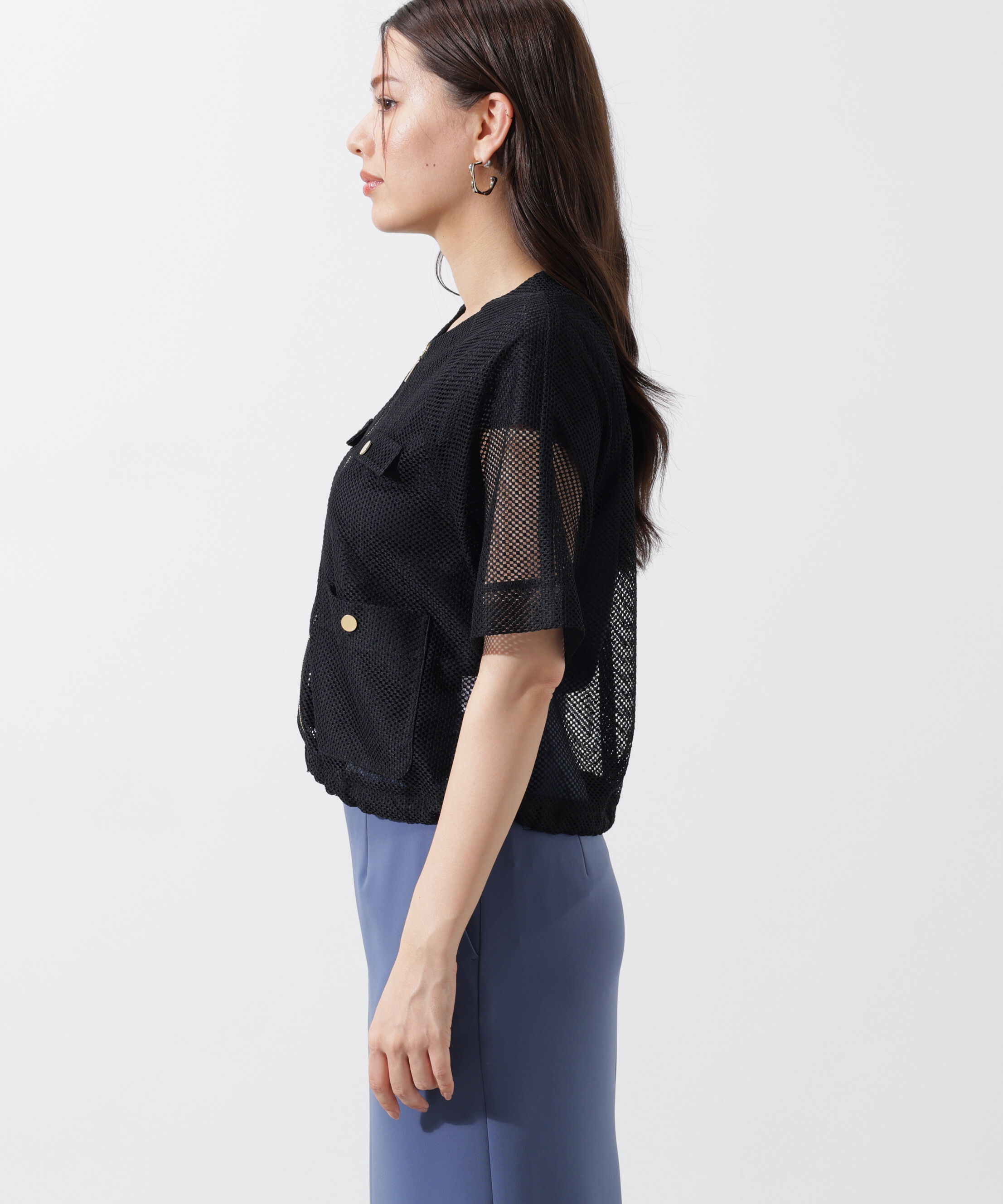  「ダブルラッセルメッシュブルゾン」|その他|