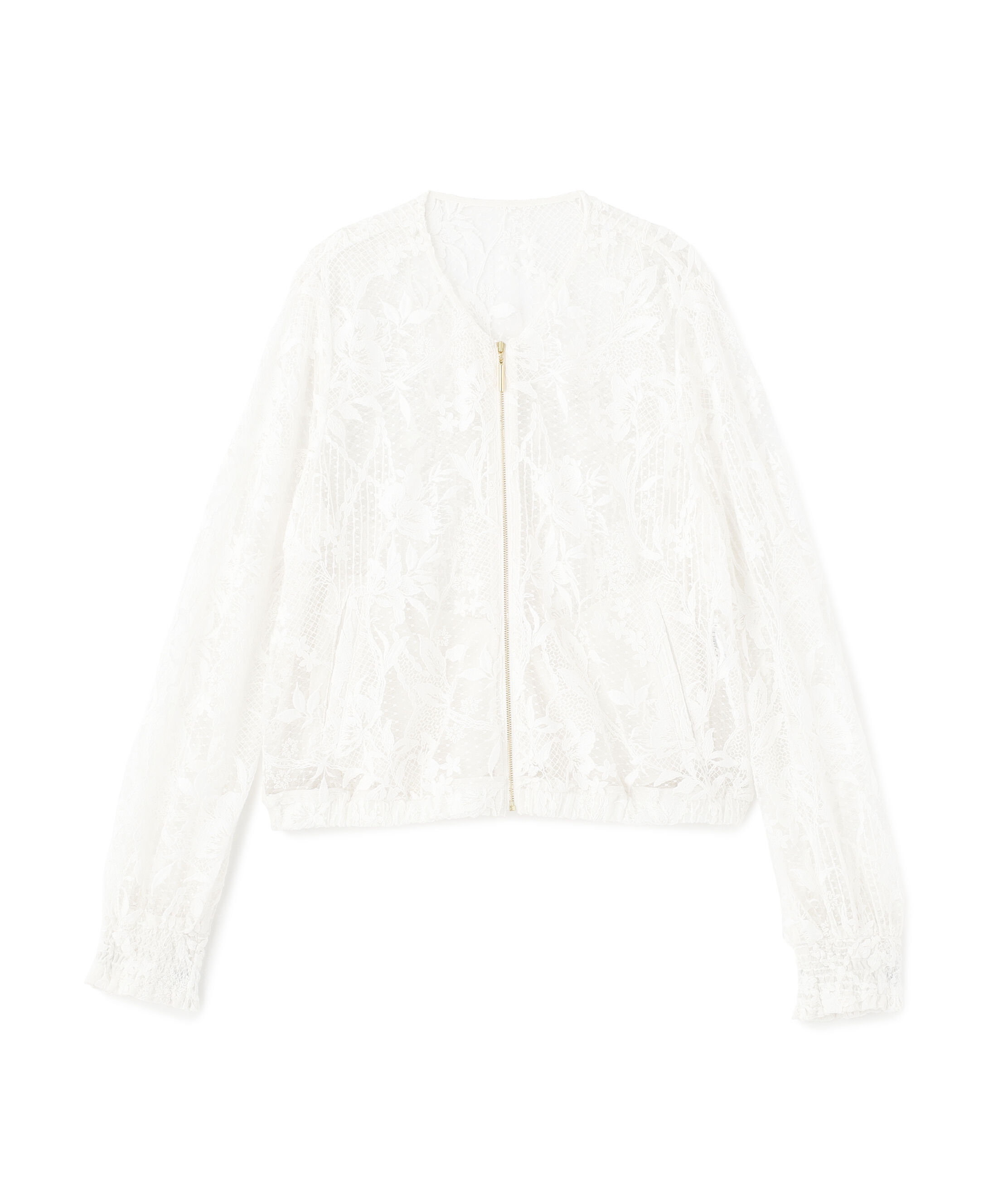  「◆フラワービジュレースブルゾン」|ブルゾン・スタジャン|