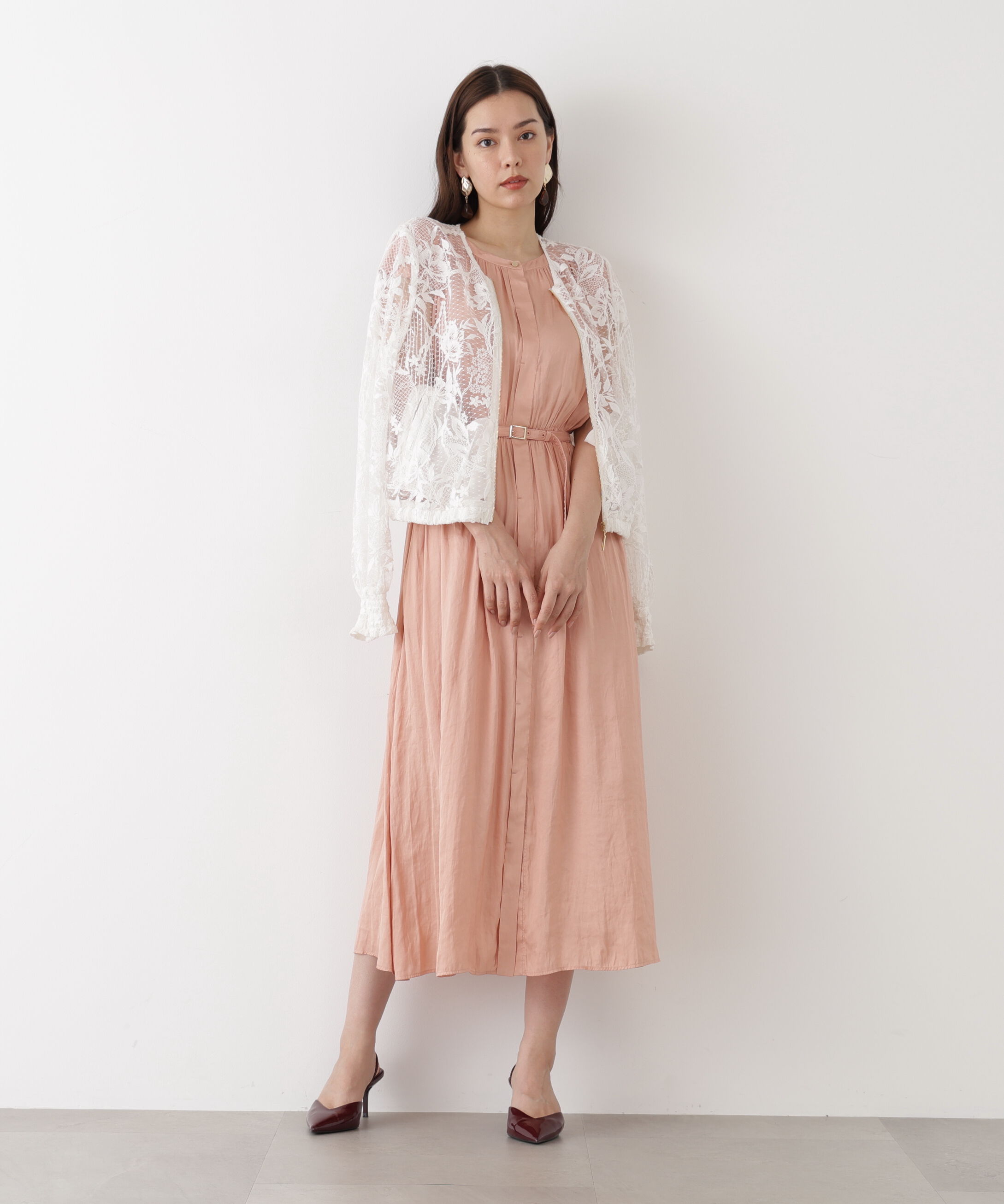  「◆フラワービジュレースブルゾン」|ブルゾン・スタジャン|