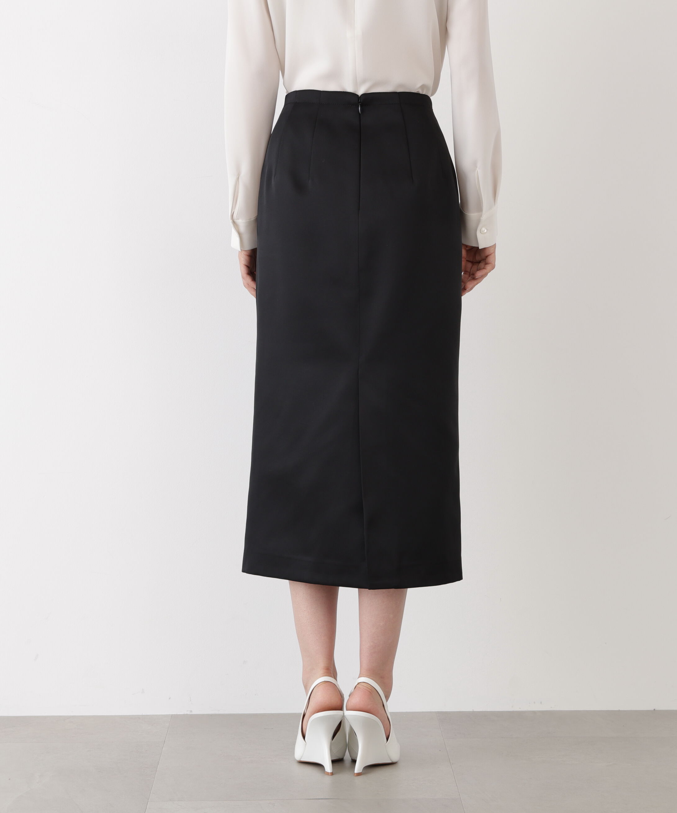  「◆ジップアクセントミディスカート」|スカート|