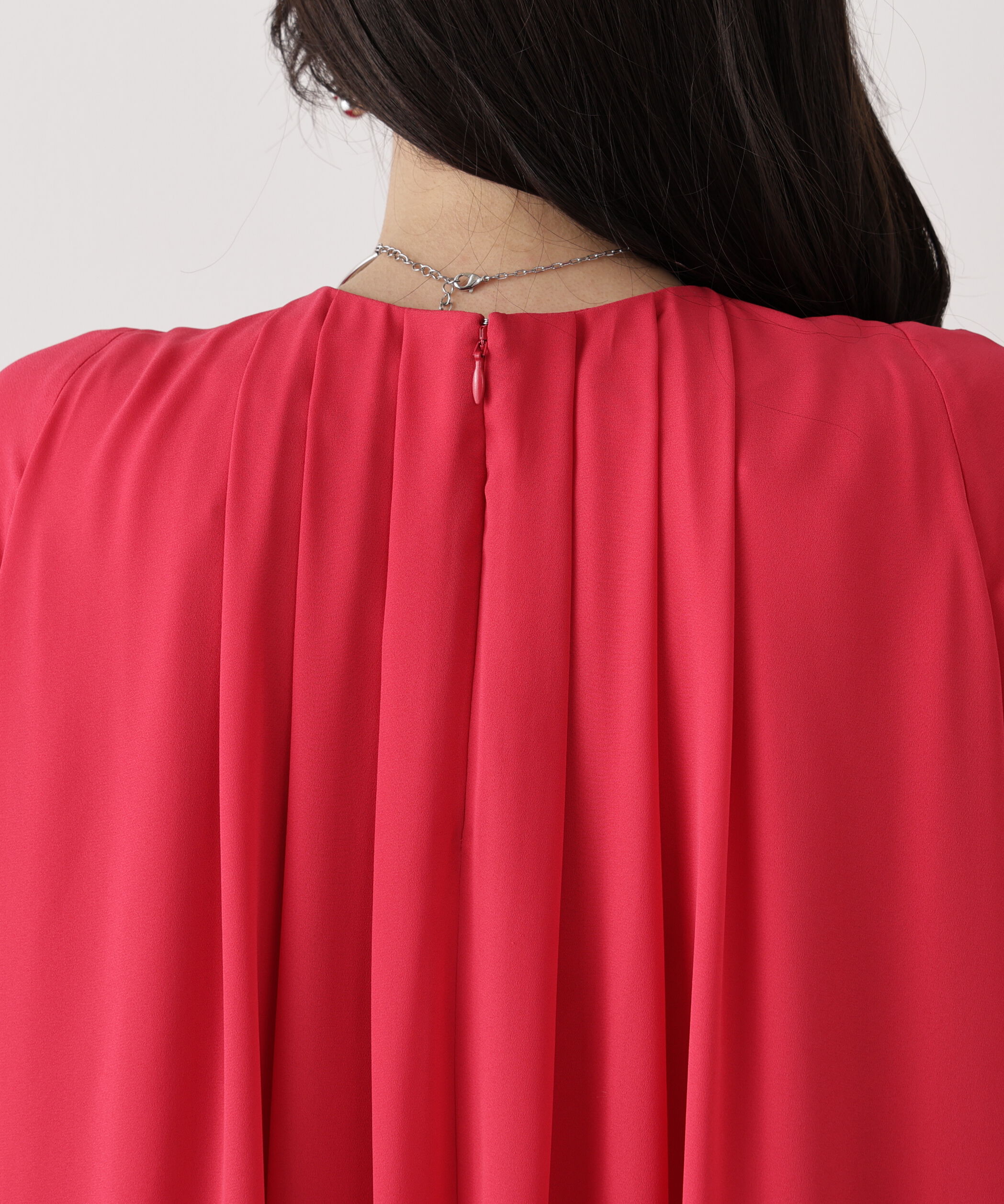  「◆タックフレアジョーゼットワンピース」|ワンピース|