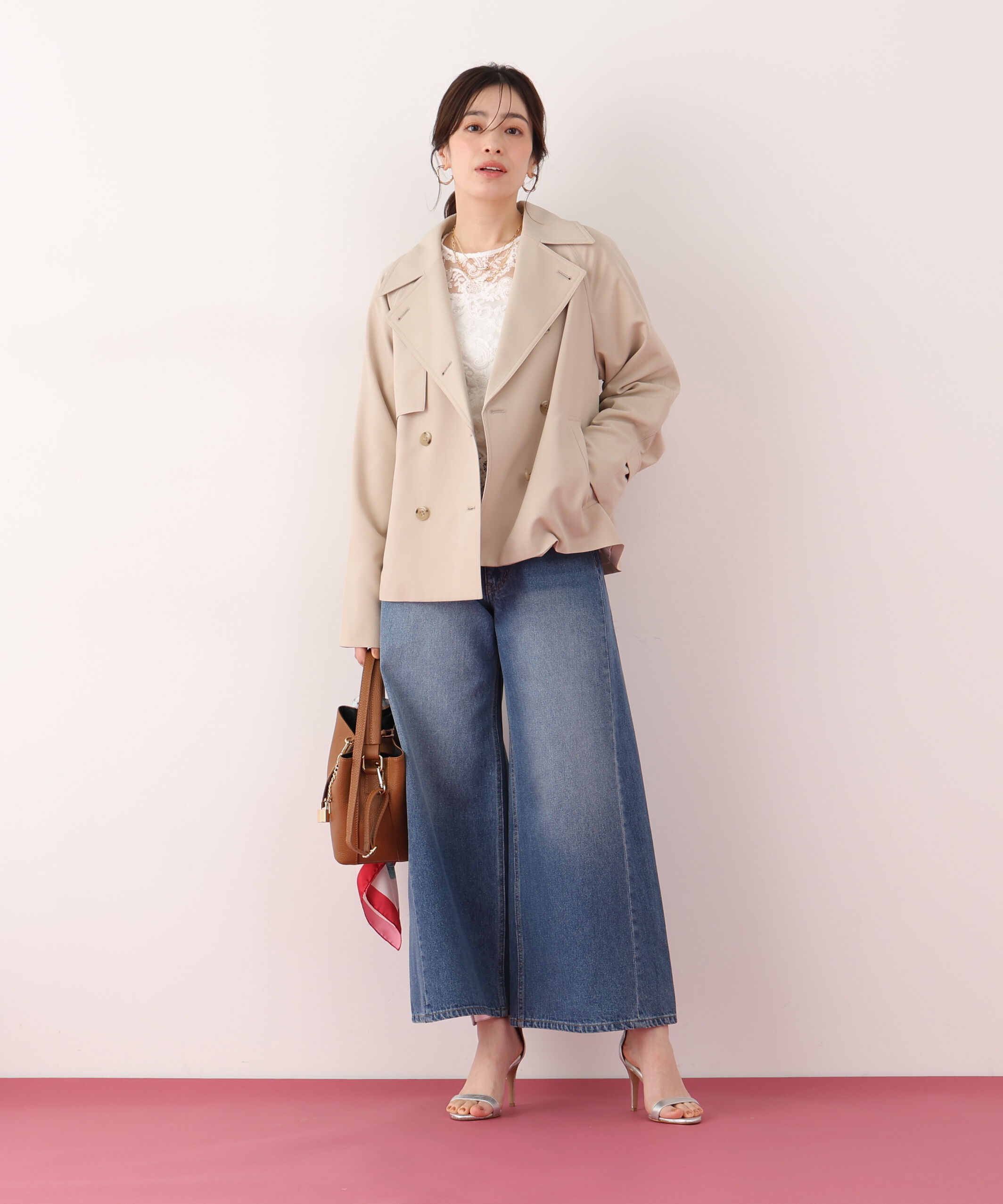  「ソフトオックスショートトレンチコート」|その他|