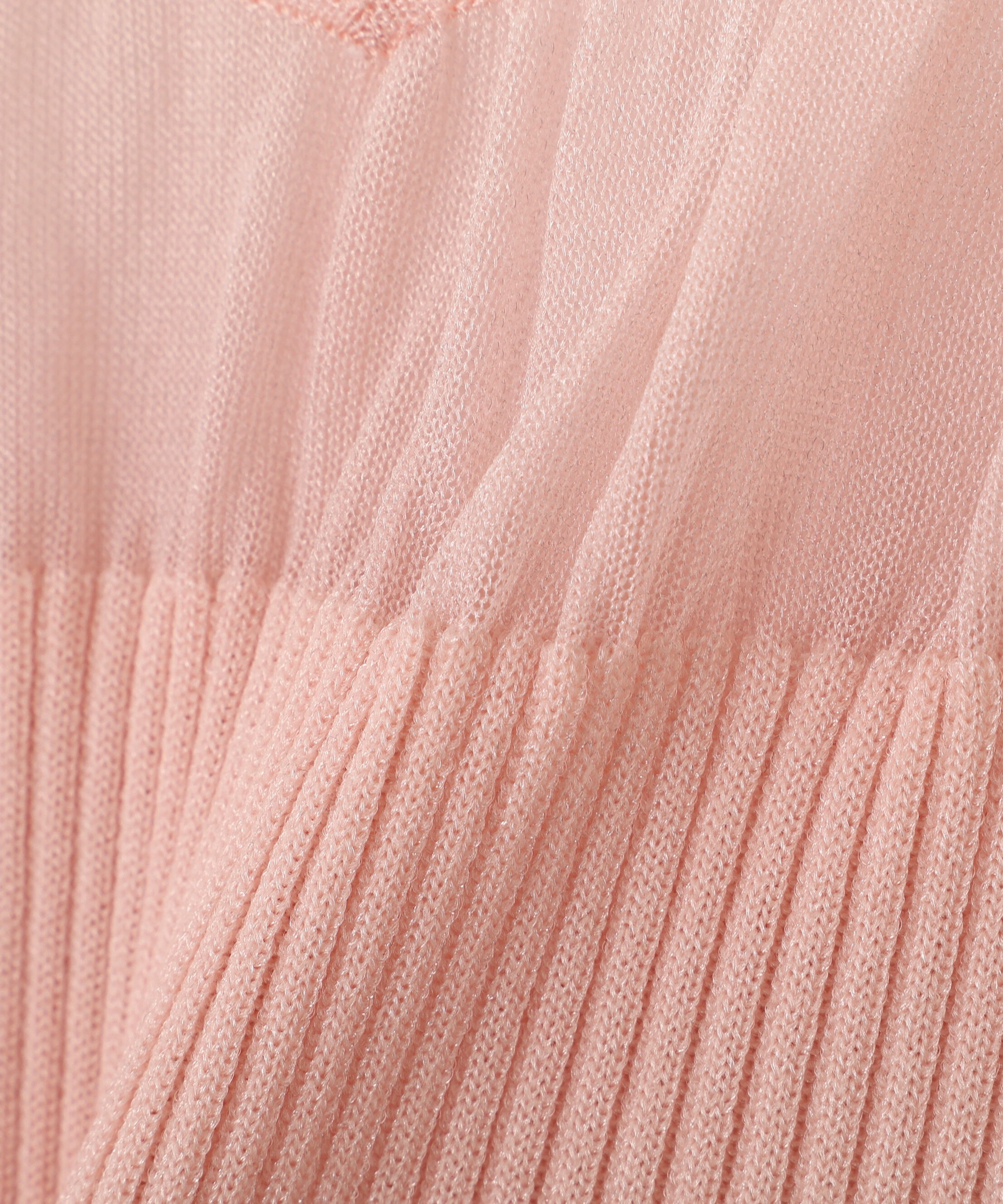  「ラメニットシアーコンビプルオーバー」|ニット・セーター|