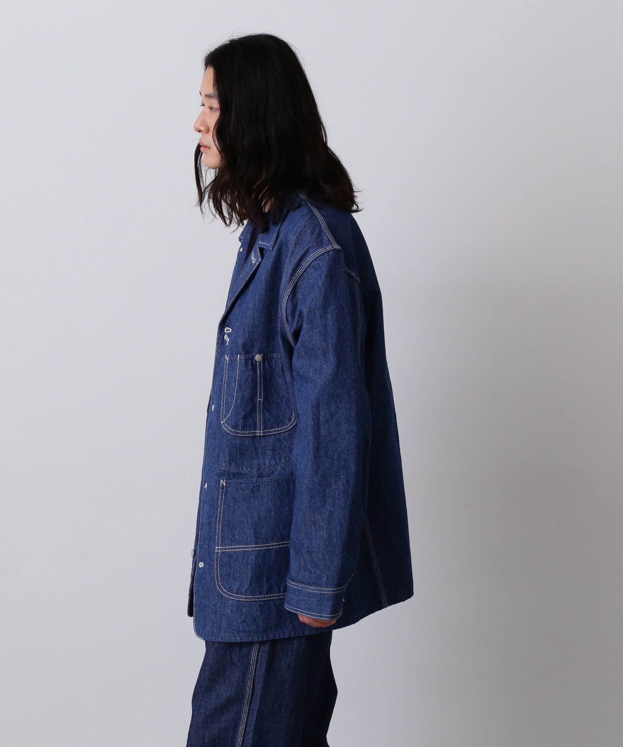 YLEVE 「Ｙ / 13oz ORGANIC COTTON DENIM COVERALL JACKET」|ブルゾン・スタジャン|
