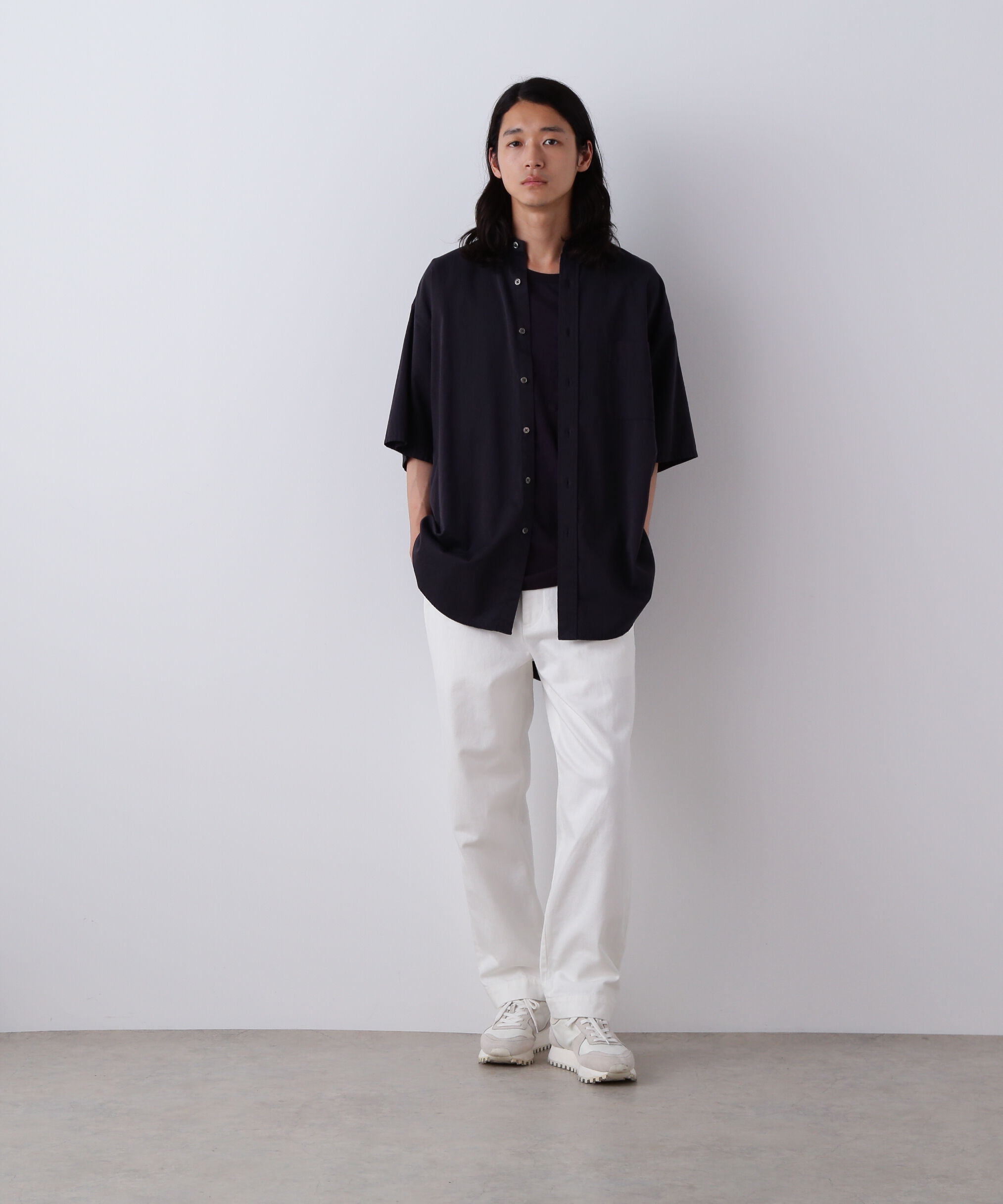 YLEVE 「Ｙ / ORGANIC COTTON WASHER SATIN SHORT SLEEVE SHIRT」|シャツ・ブラウス|