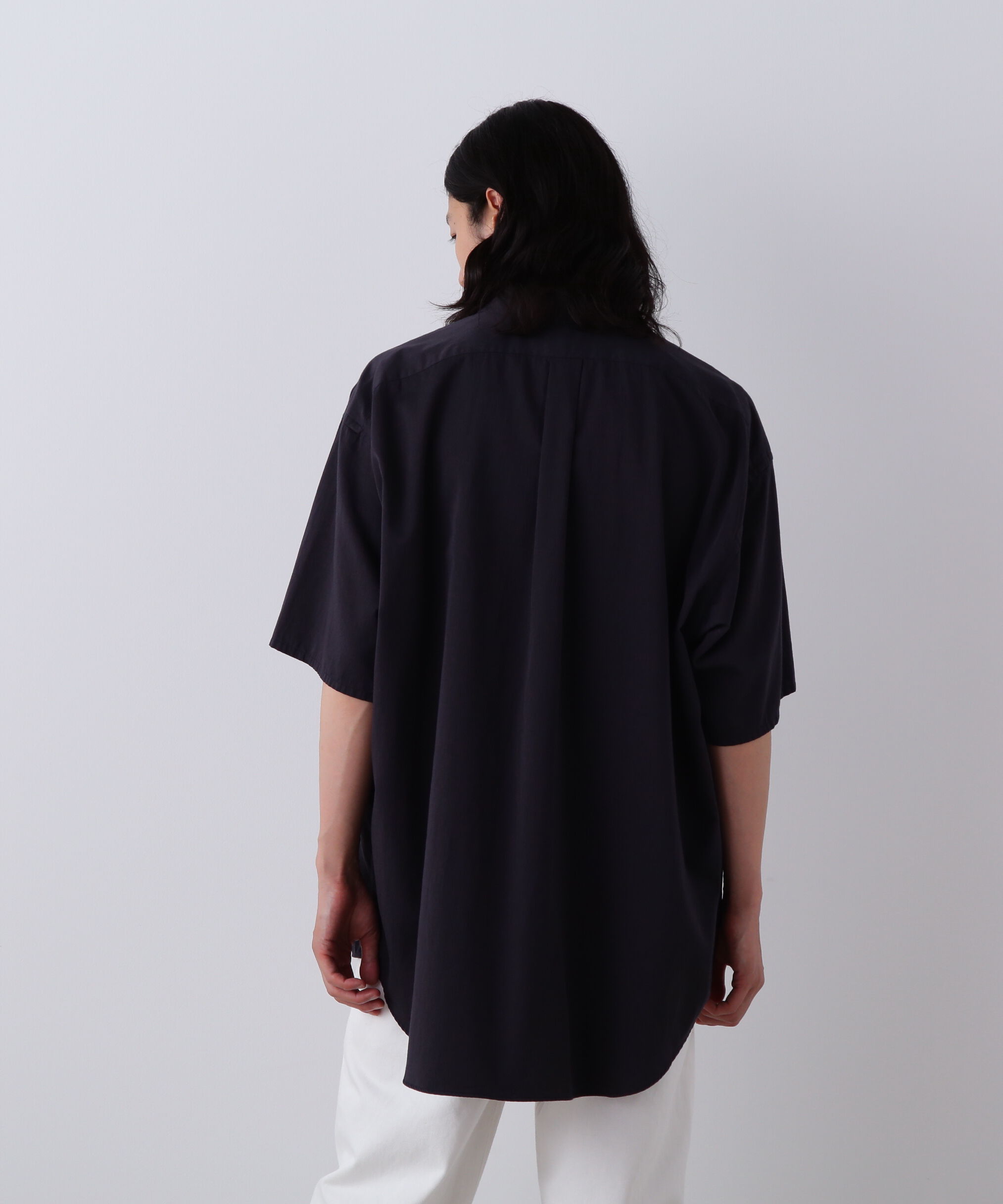YLEVE 「Ｙ / ORGANIC COTTON WASHER SATIN SHORT SLEEVE SHIRT」|シャツ・ブラウス|