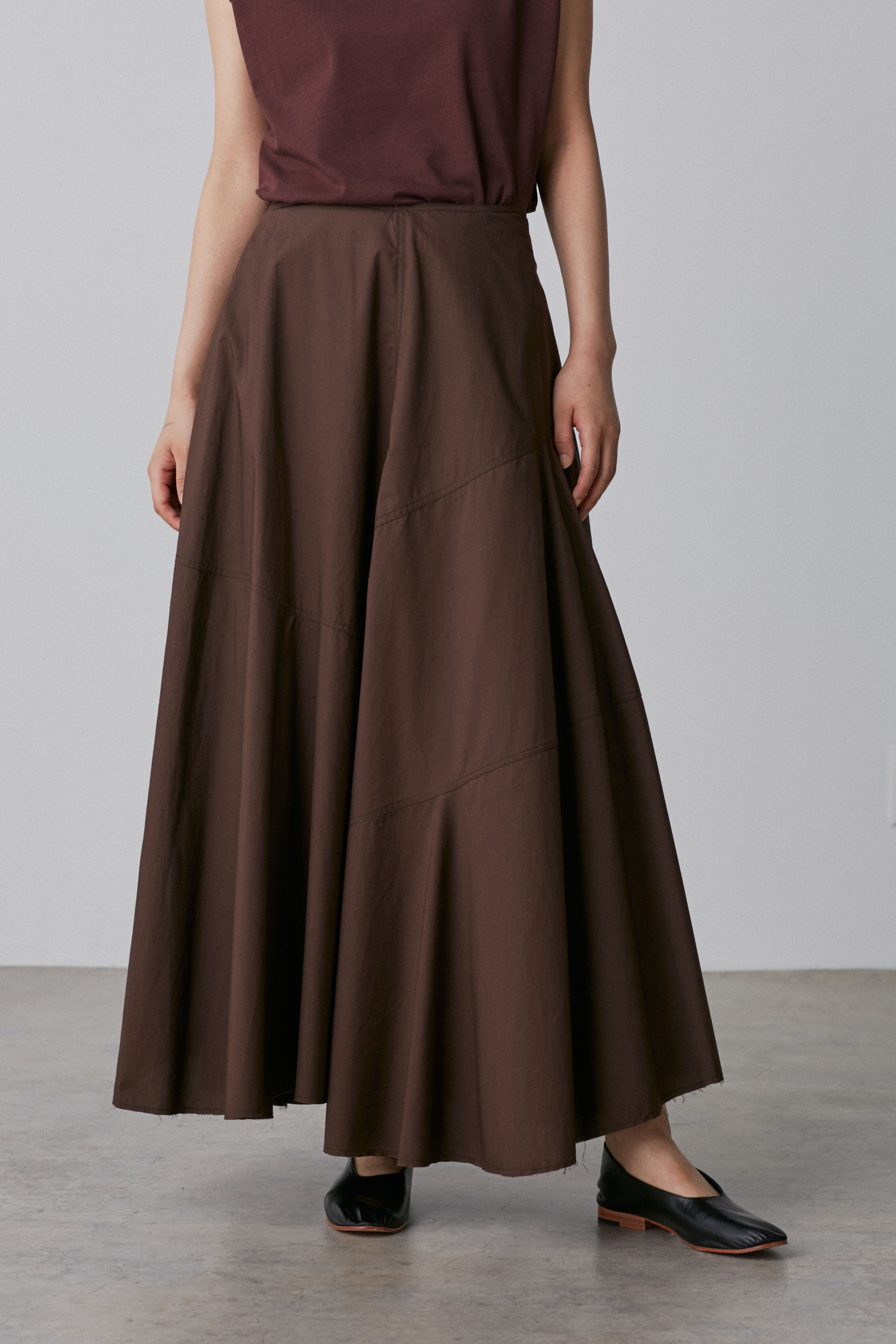 YLEVE 「YLEVE / SUVIN COTTON TYPEWRITER SKIRT」|スカート|