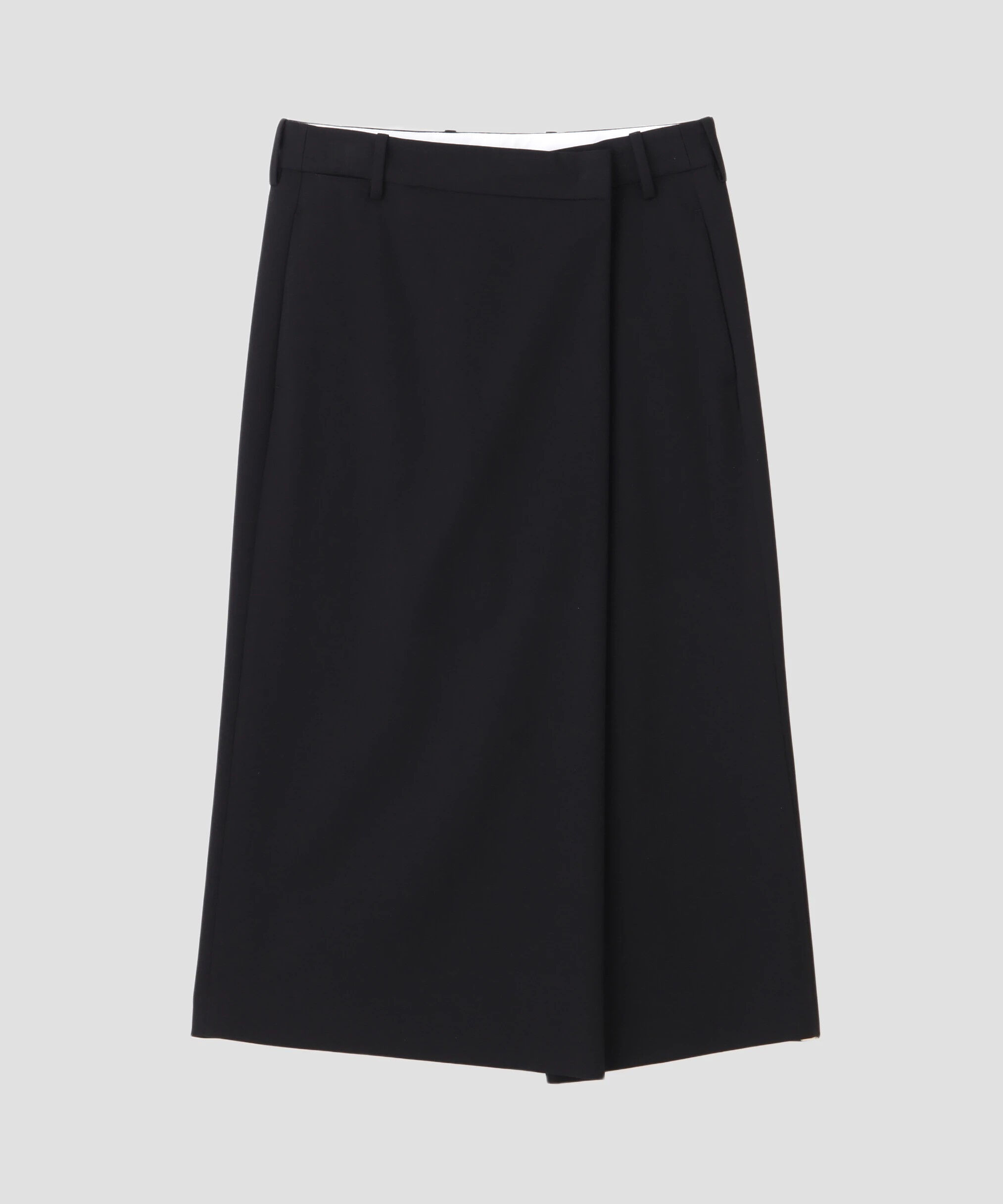 YLEVE 「YLEVE / MERINO WOOL TWILL WRAP SKIRT」|スカート|