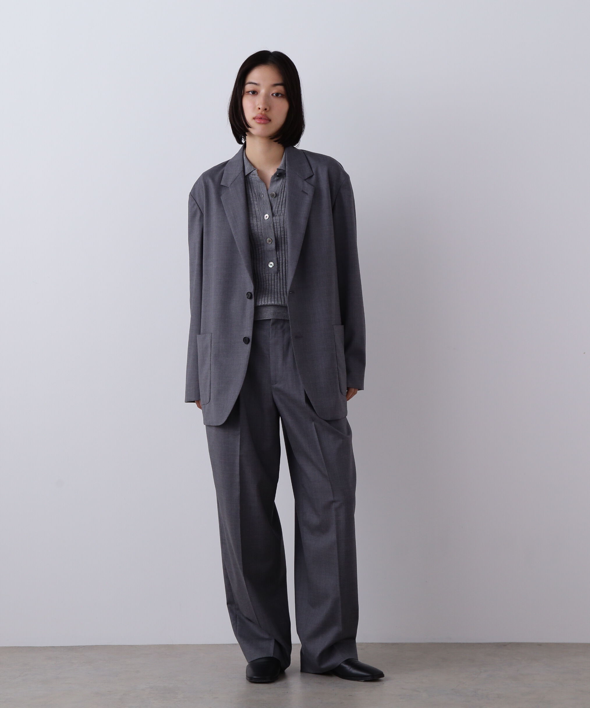 YLEVE 「YLEVE / SUPER120'S CHAMBRAY WOOL 3TACK TROUSERS」|その他|